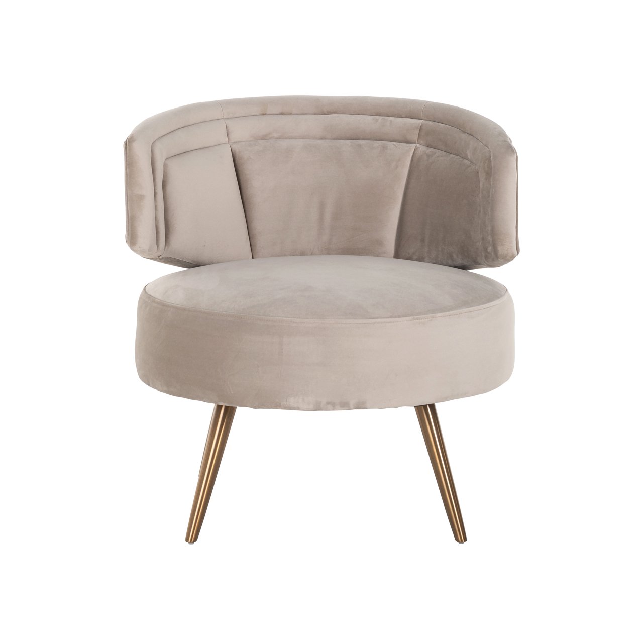 Lounge Stuhl Hazel khaki velvet fire retardant Lounge Stuhl Hazel khaki velvet fire retardant