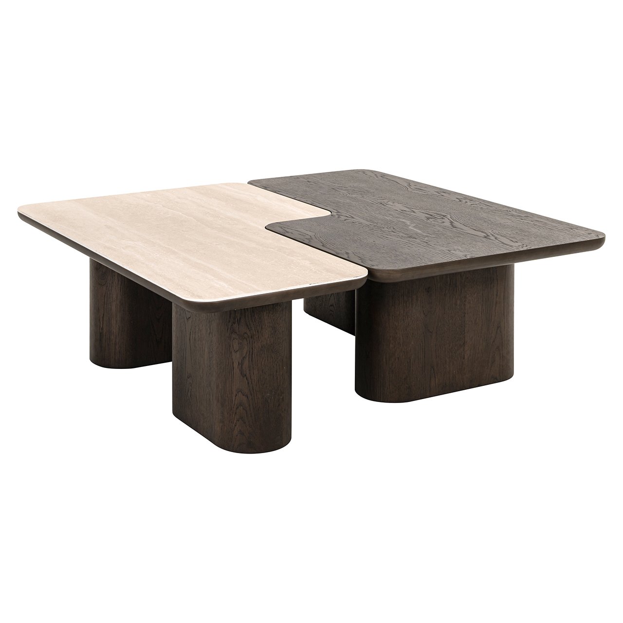 Couchtisch Nando 2er-Set (Brown)