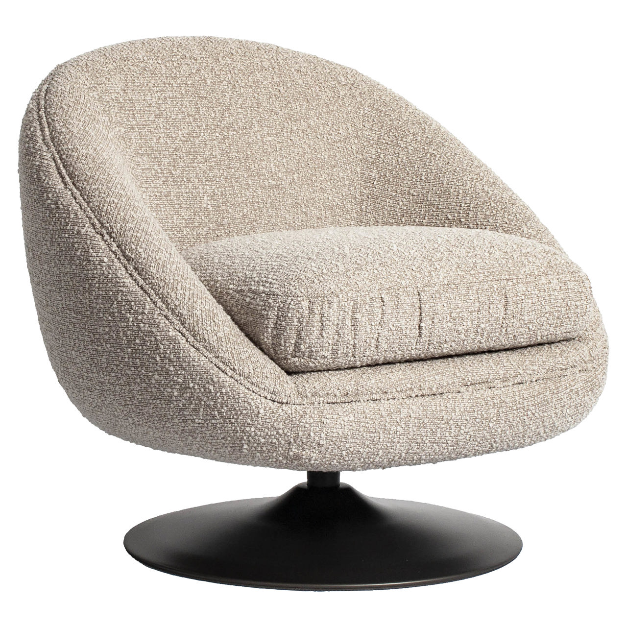 Lounge Stuhl Nodo natural chunky swivel