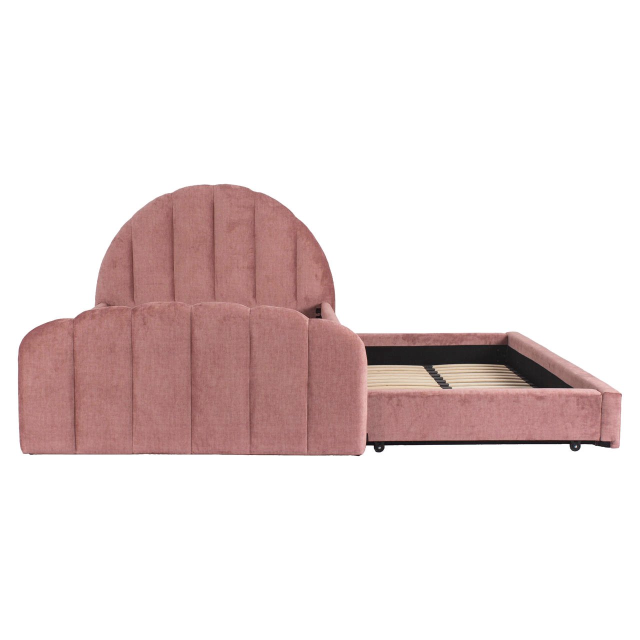 Bett Pixie rosewood jewel 120x200 with pull-out bed