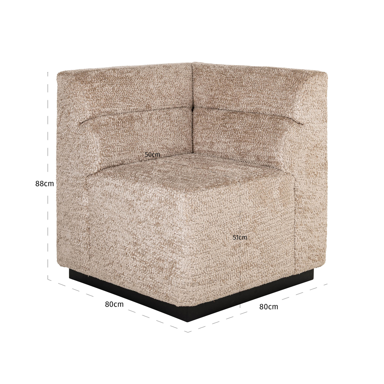 Sitzbank Delia customized corner fire retardant