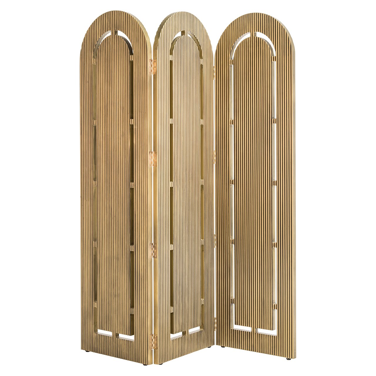 Raumteiler Macallen Messing Finish lackiert (Brushed Gold)