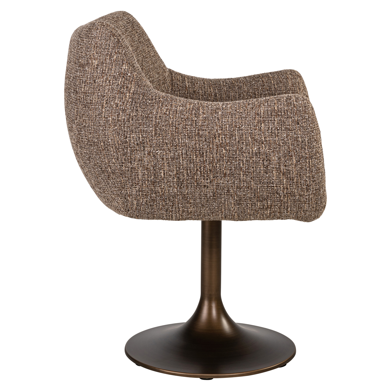 Esszimmerstuhl Aldo brown tweed swivel