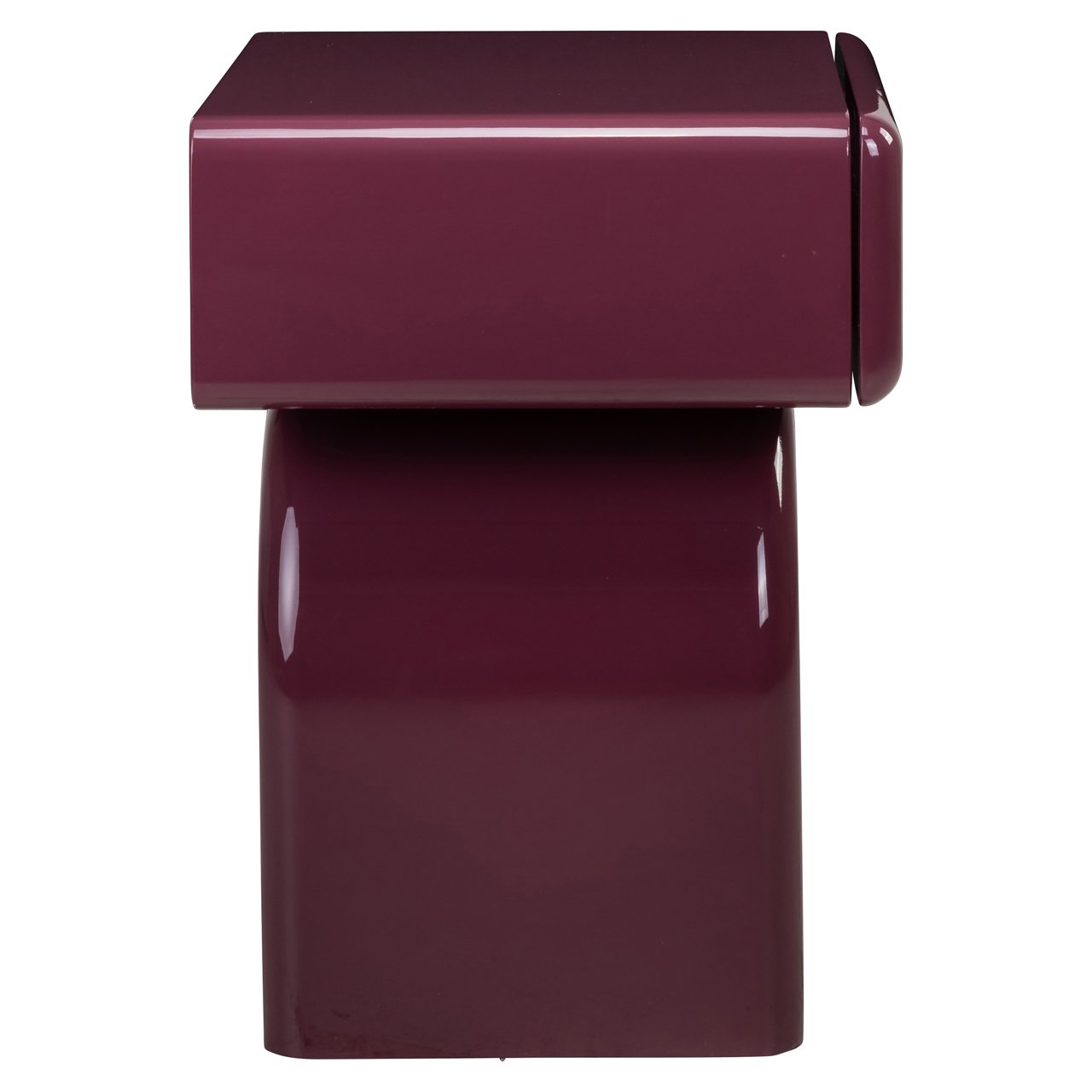 Nachttisch Bennet burgundy 1-drawer