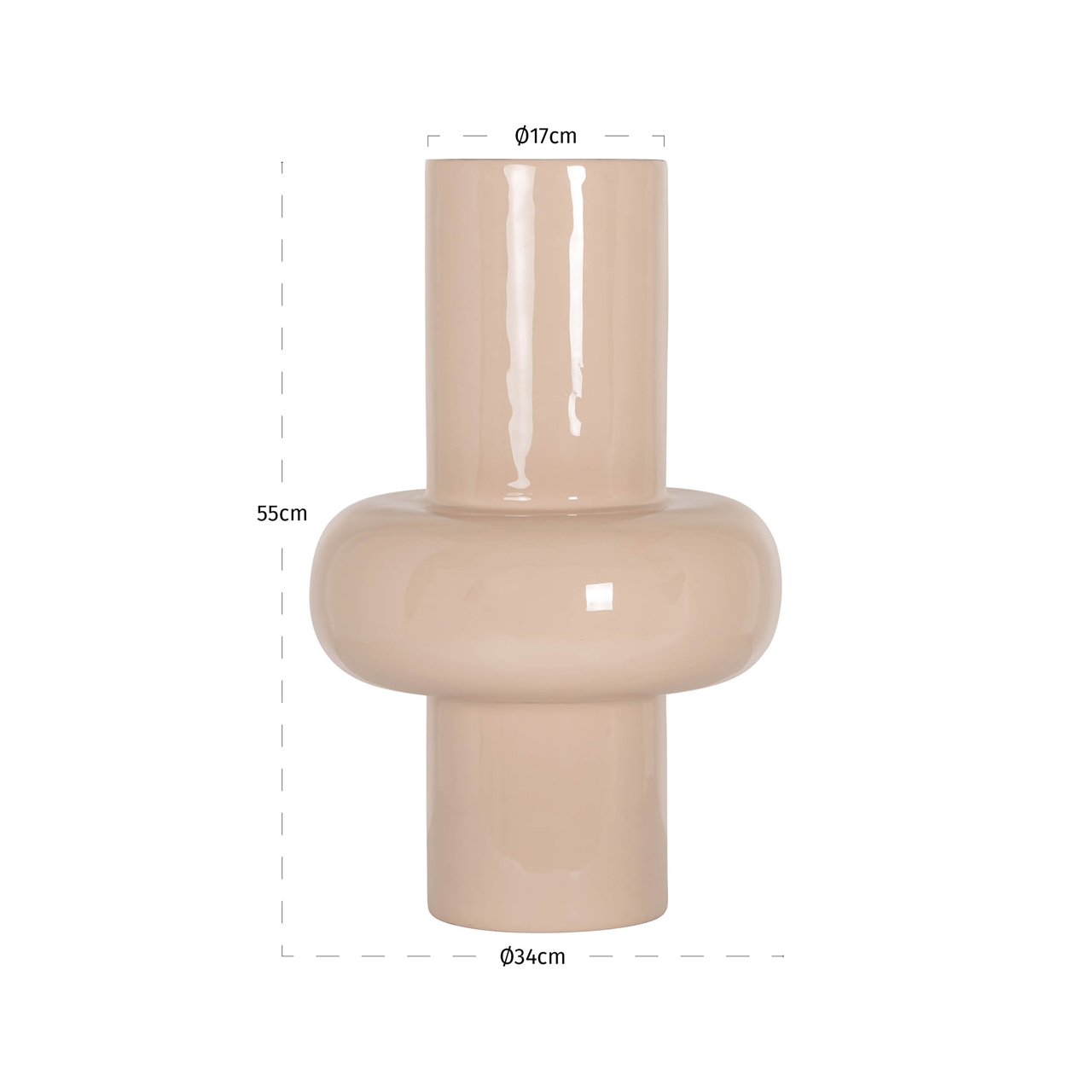 Vase Benice tapioca large