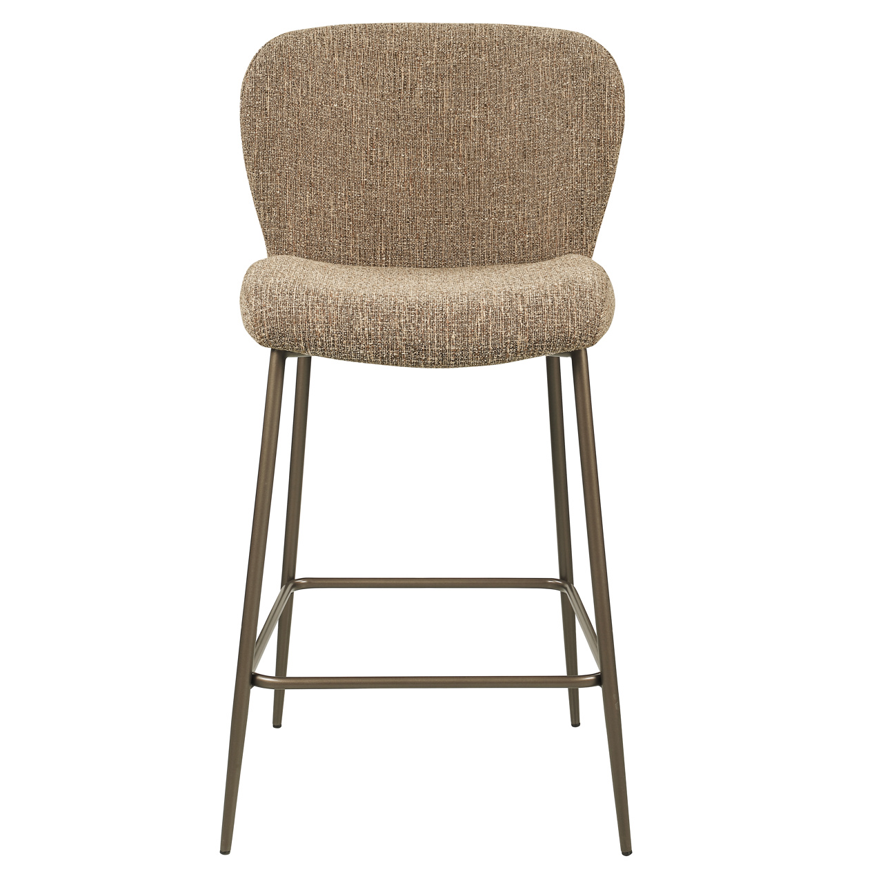 Thekenstuhl Odarby brown tweed fire retardant