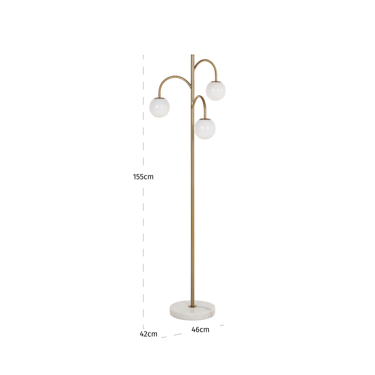 Stehlampe Janou gold