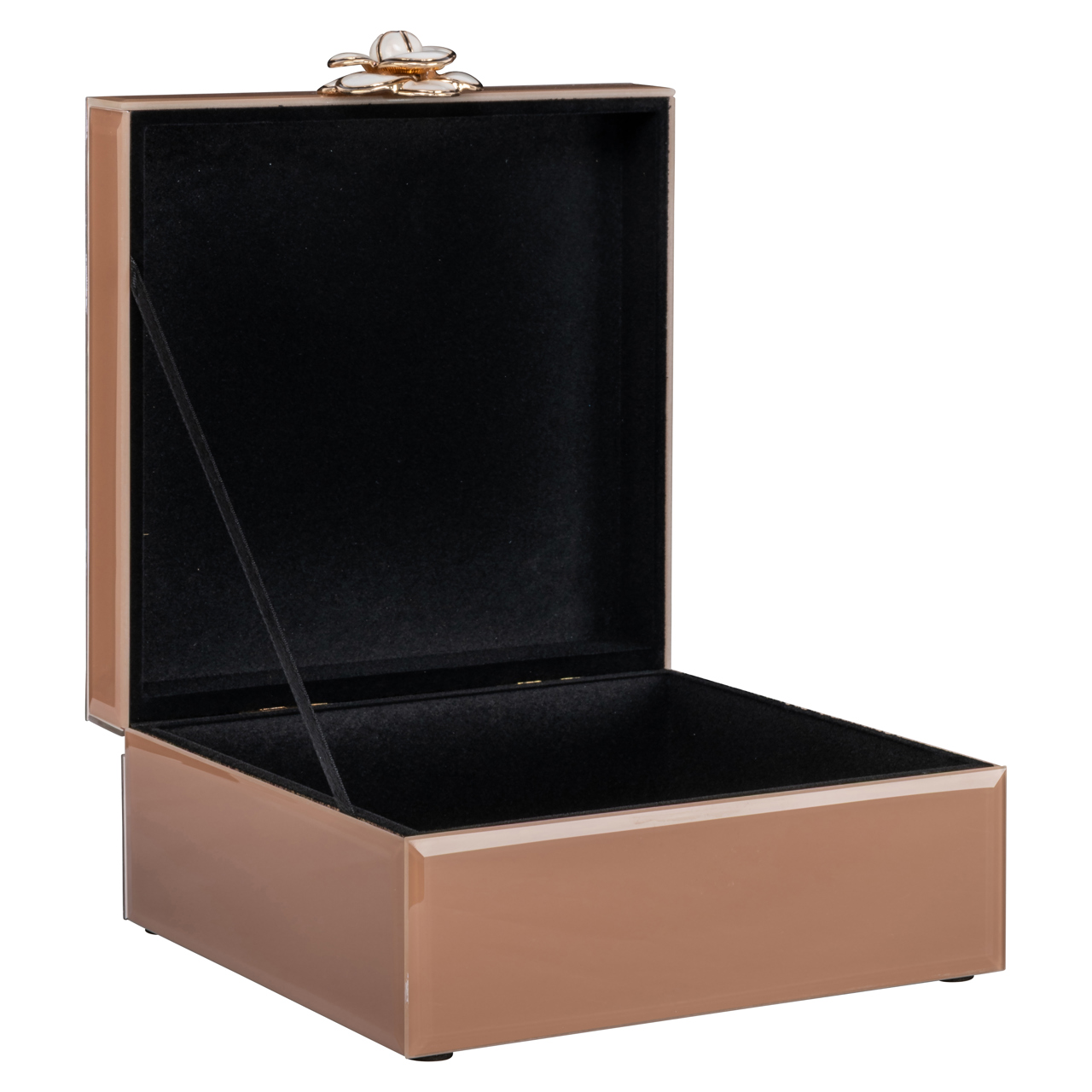 Aufbewahrungsbox Floral brown small