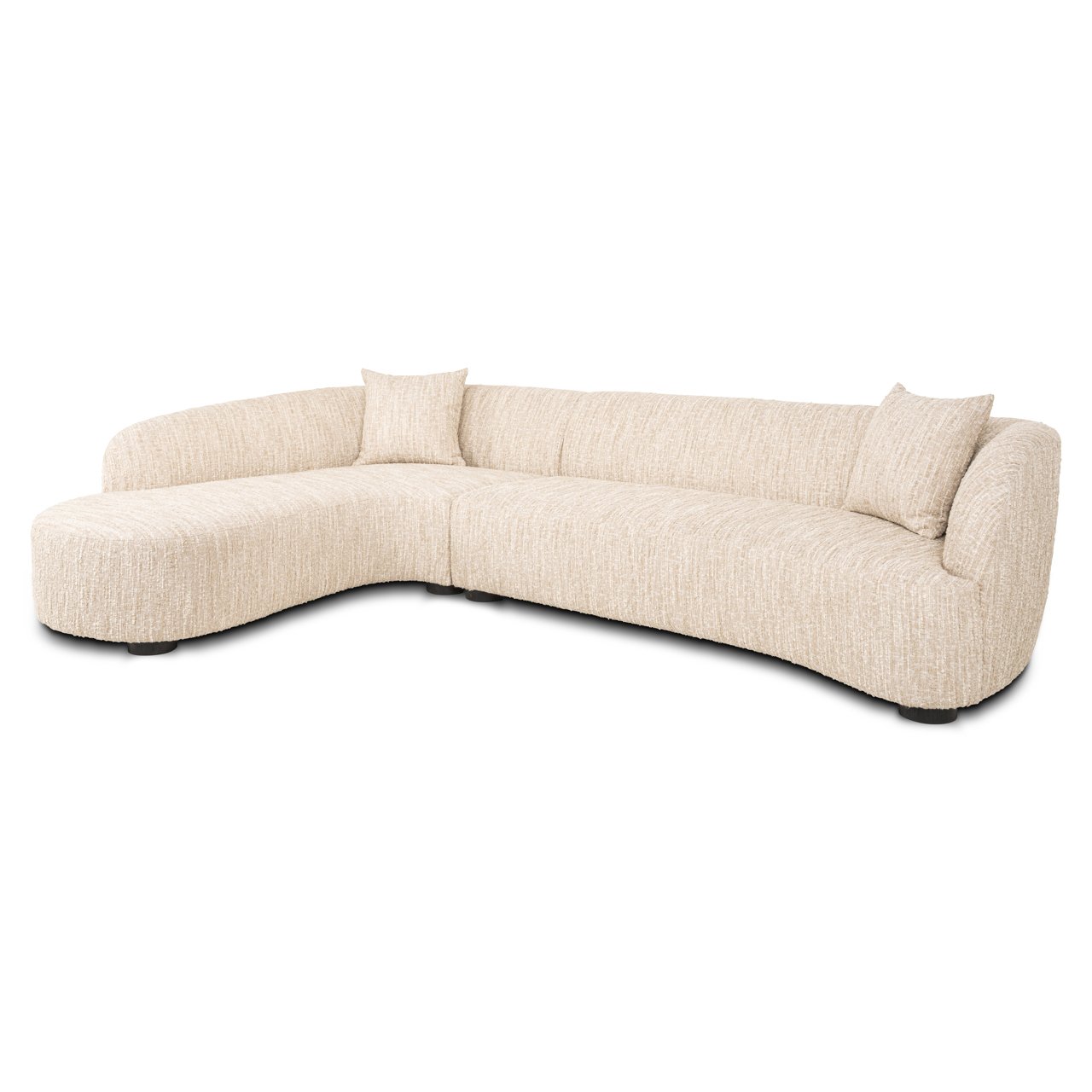 Sofa Pandora beige angora lounge left