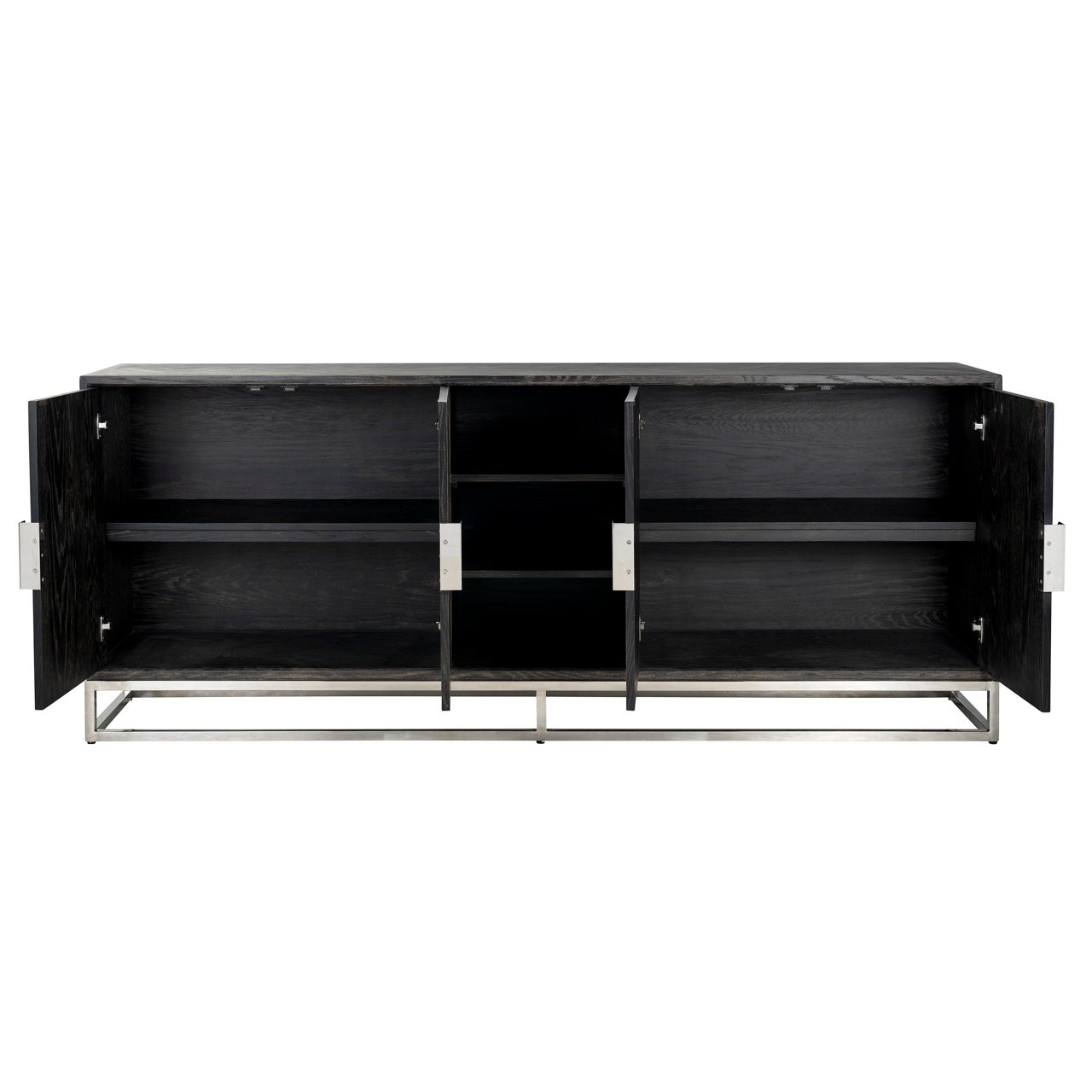 Sideboard Blackbone Silver black rustic 