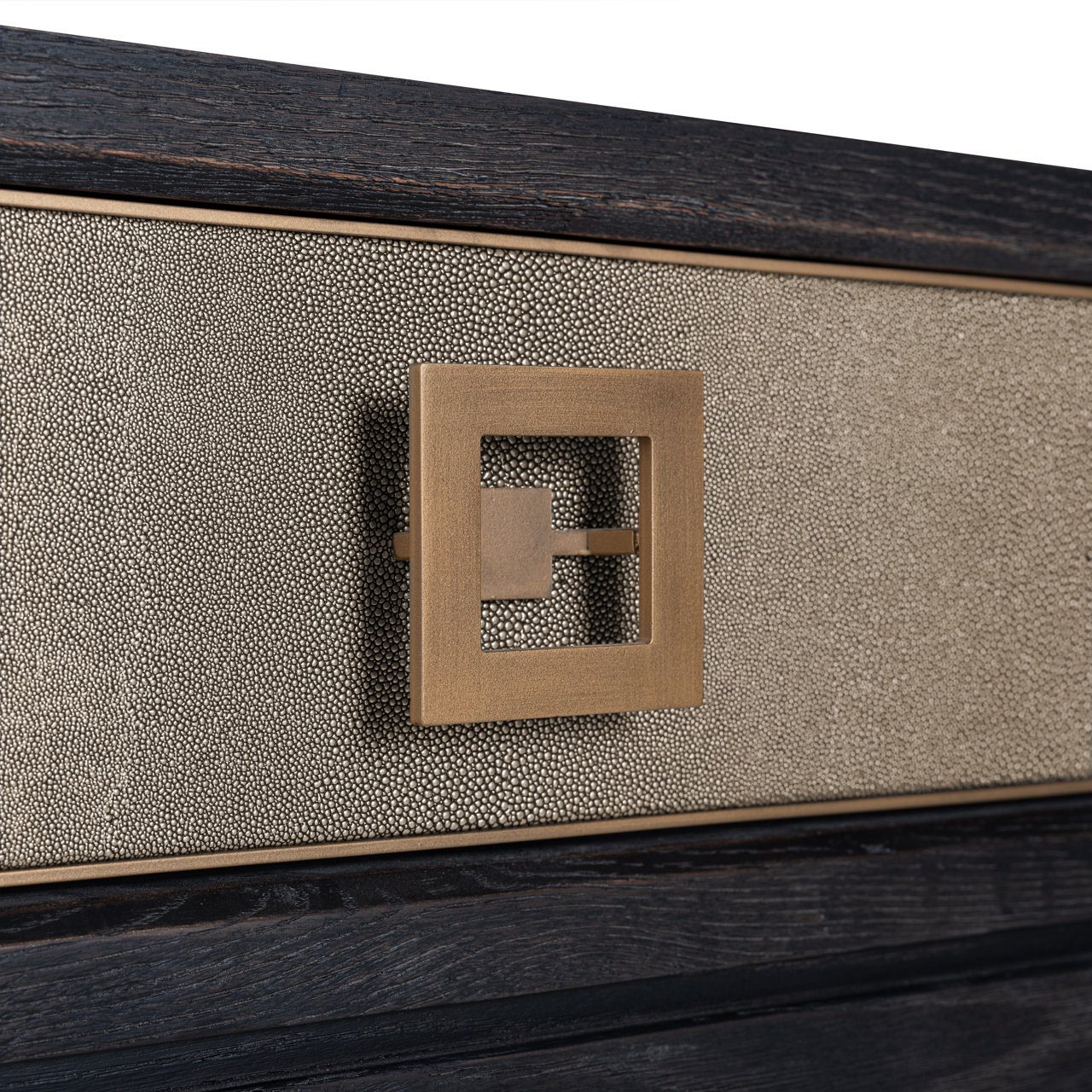 Konsole Bloomville brass shagreen 