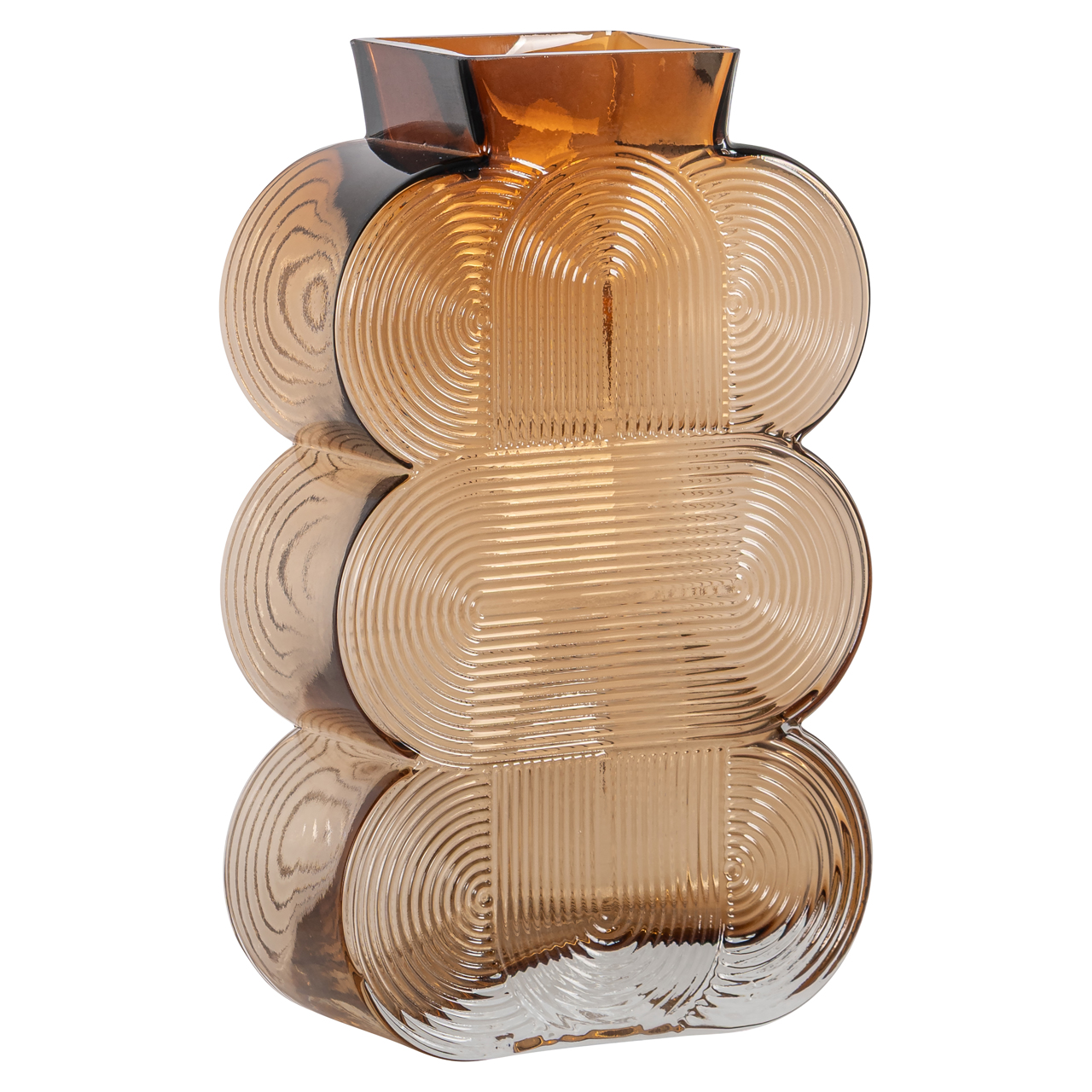 Vase Venice brown small