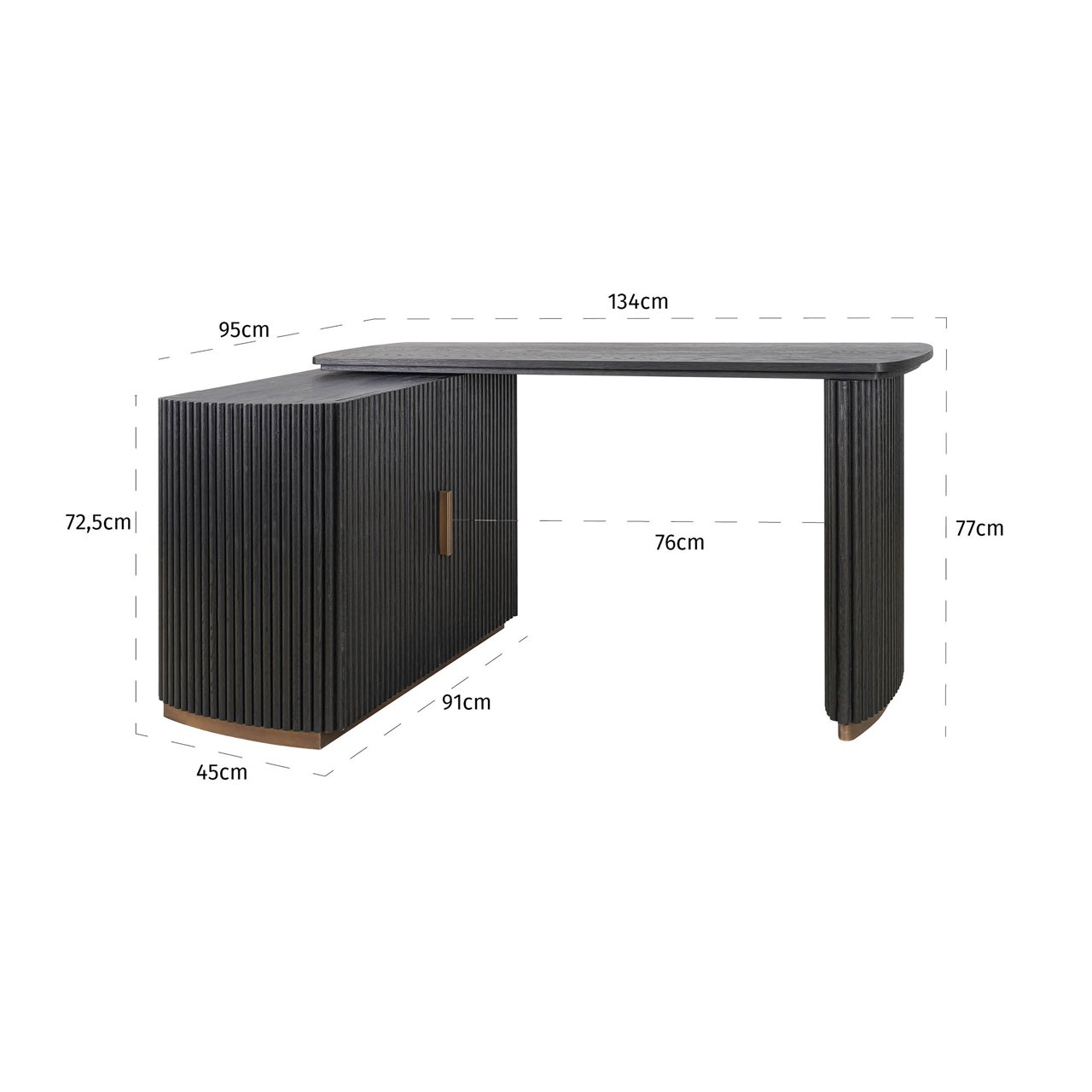 Schreibtisch Cambon dark coffee 