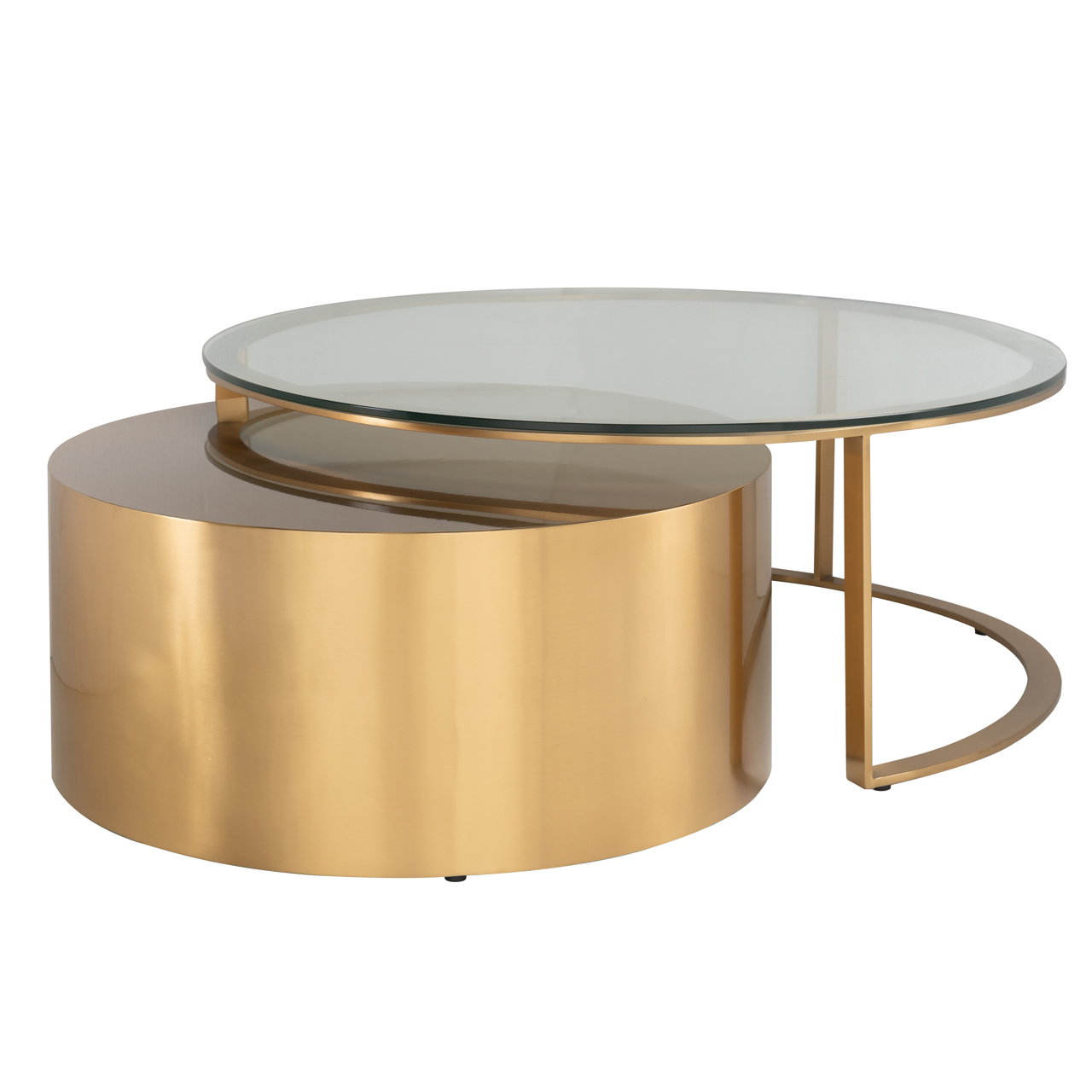 Couchtisch Orlan gold (Set of 2)