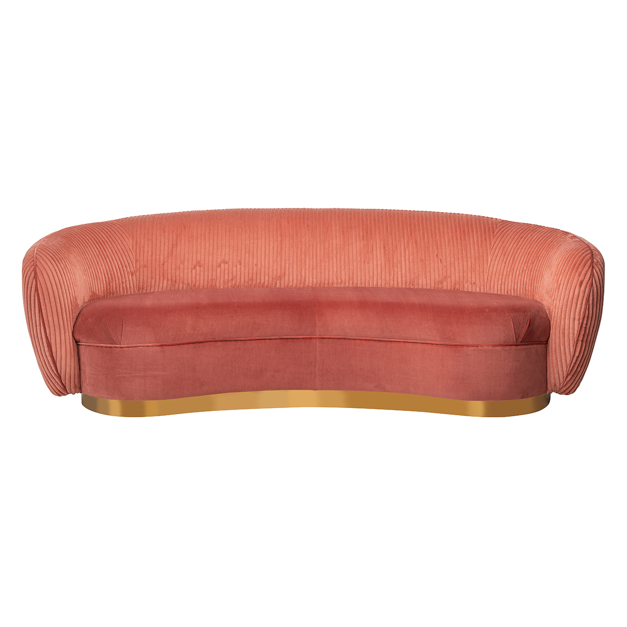 Richmond Sofa Waylon Pink Samt + Rippe (Pink)