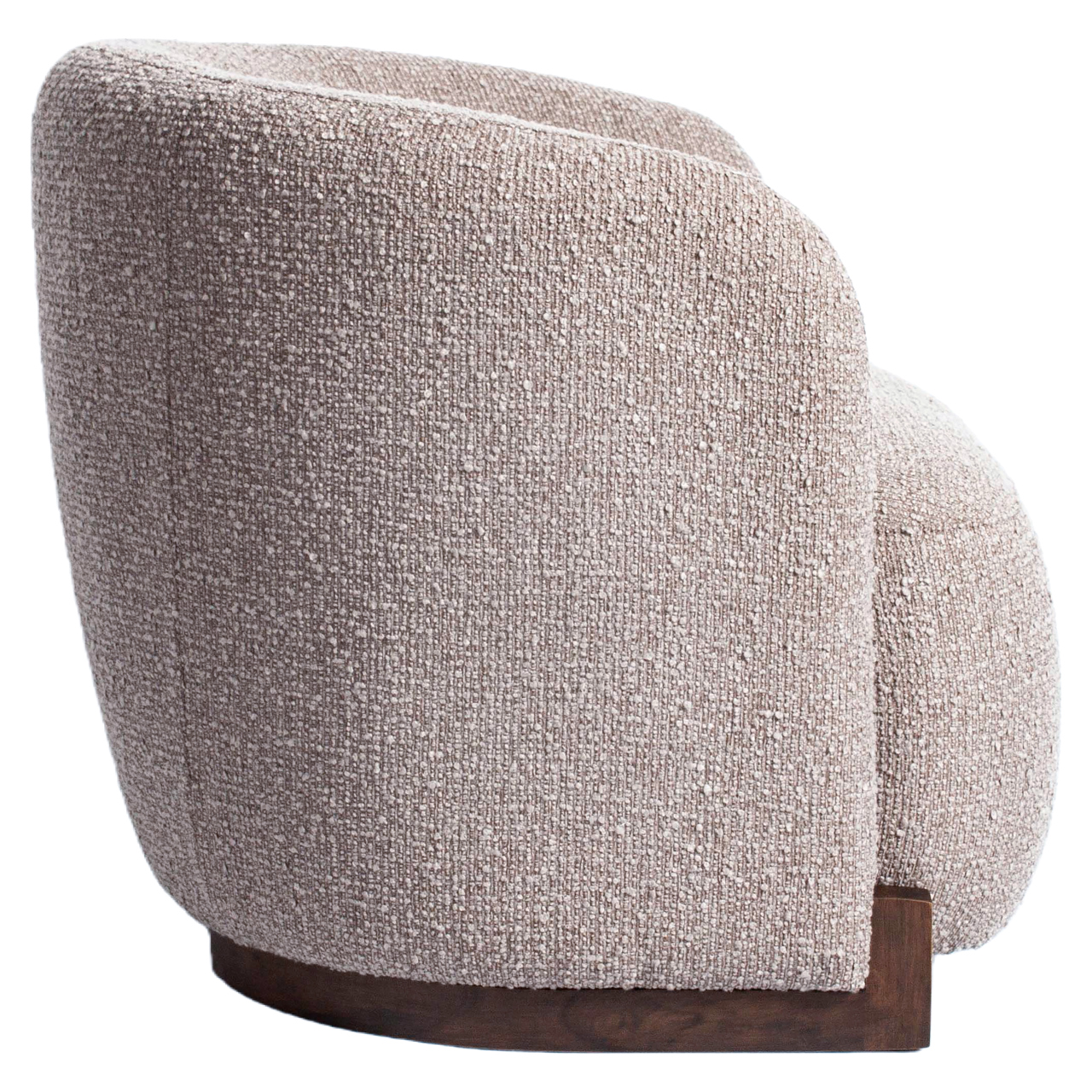 Lounge Stuhl Hannah mocca chunky fire retardant