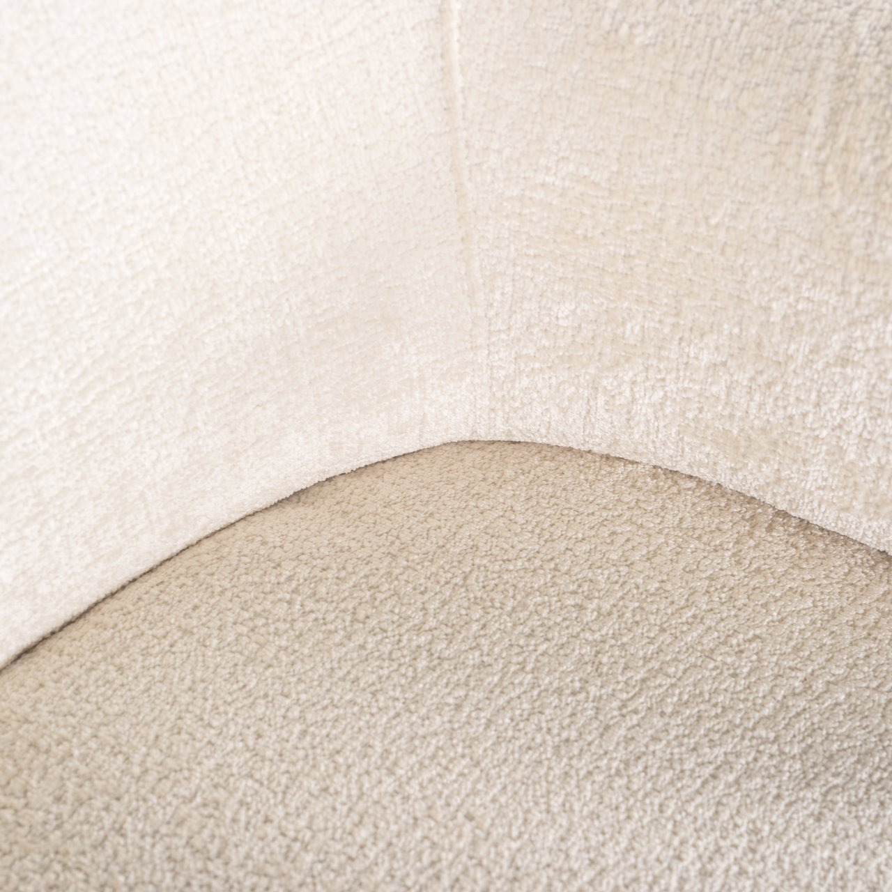 Lounge Stuhl Venus white chenille