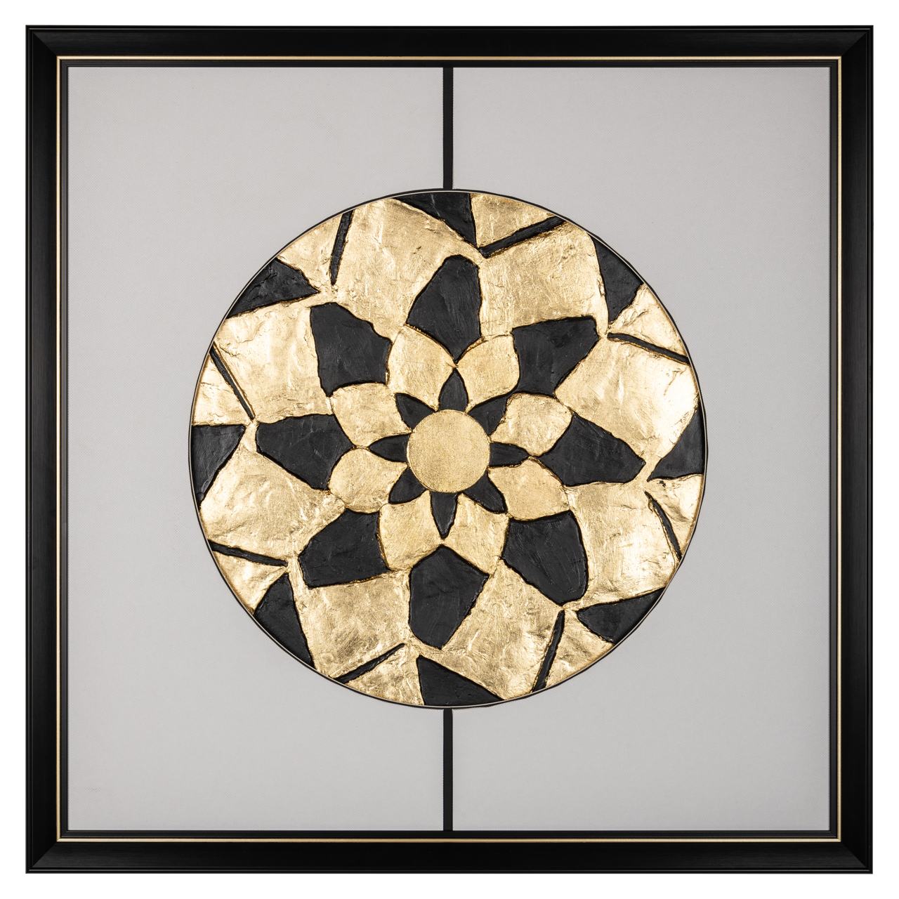 Wandkunst Sun black/gold