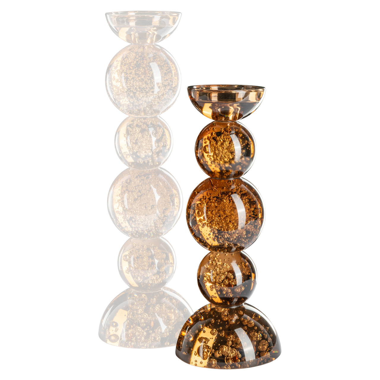 Kerzenhalter Jolita brown small