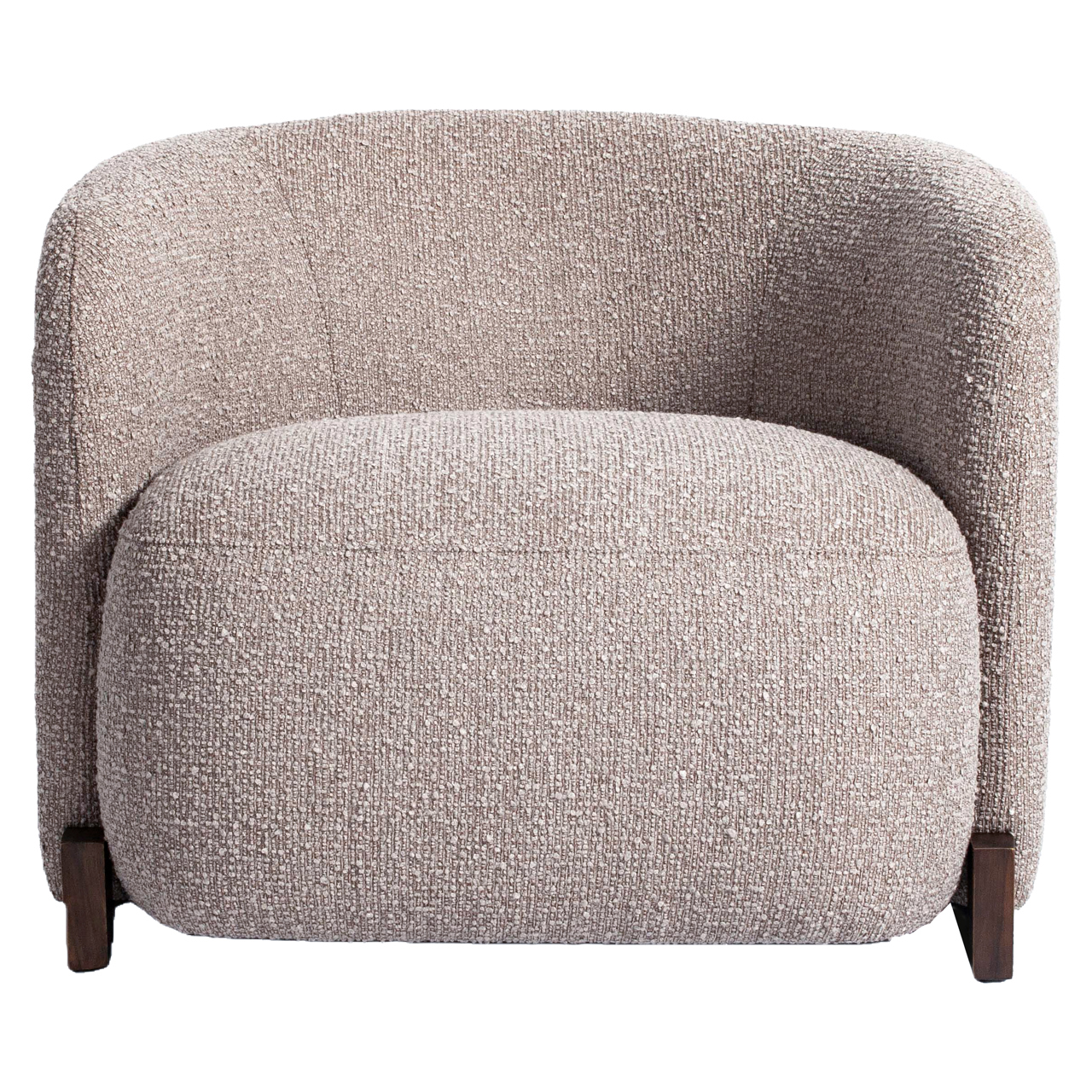 Lounge Stuhl Hannah mocca chunky fire retardant