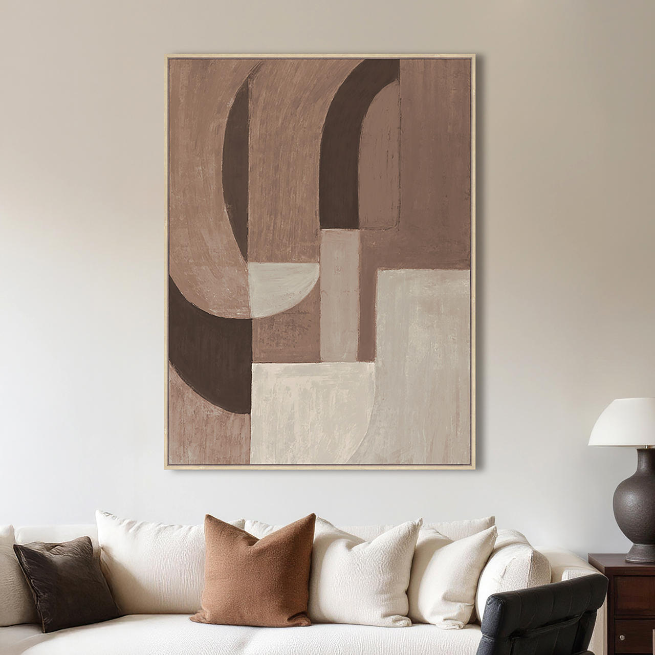 Wandkunst Tatu right brown