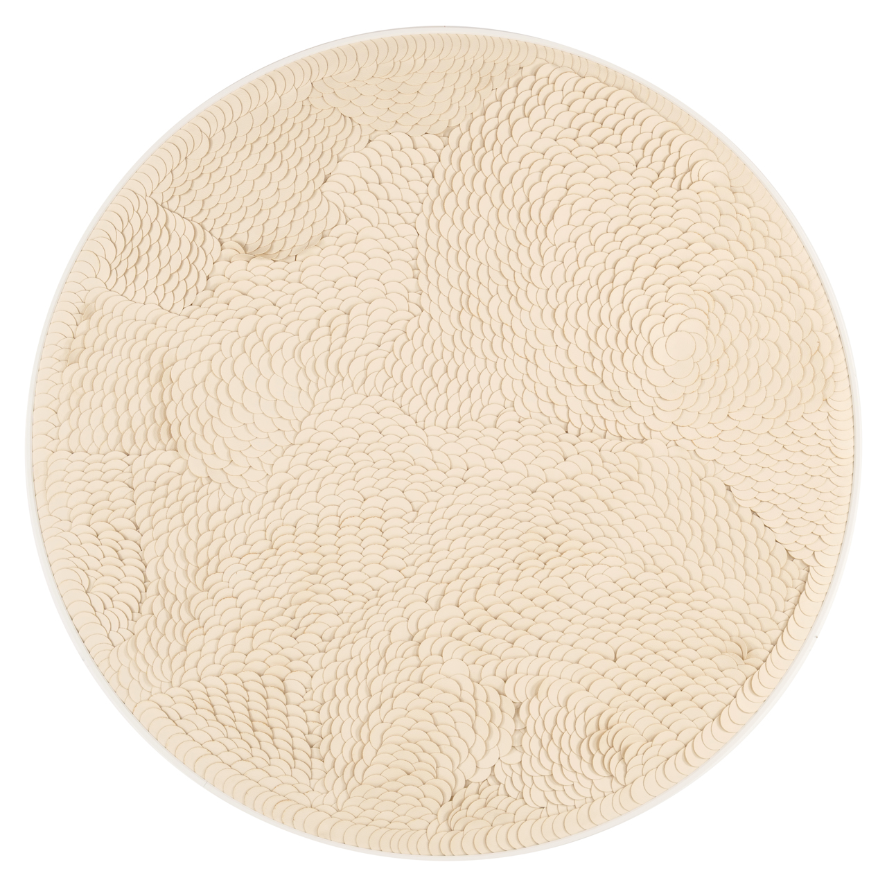 Wandkunst Flow white