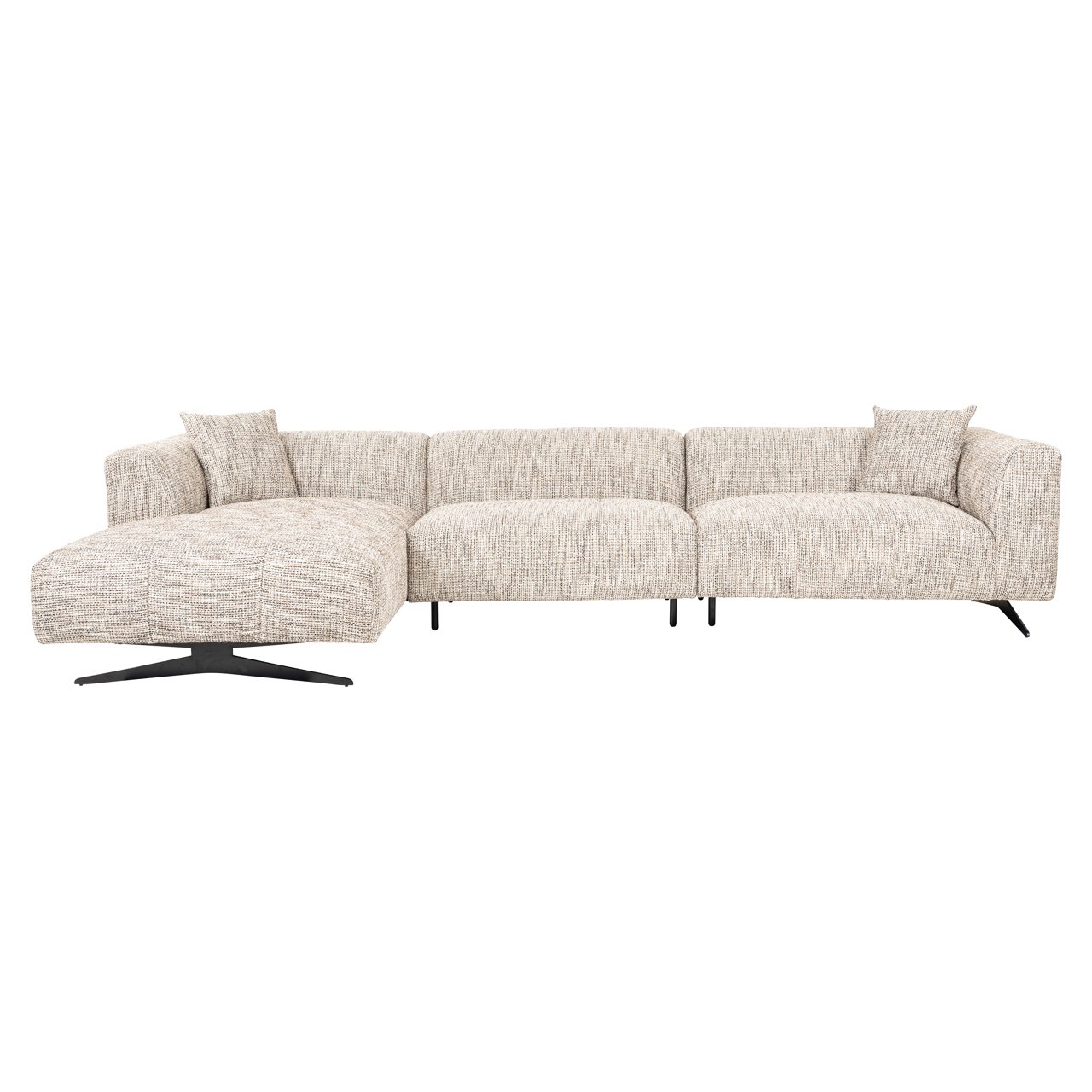 Sofa Hoxton trendy nature 3-seater + lounge left