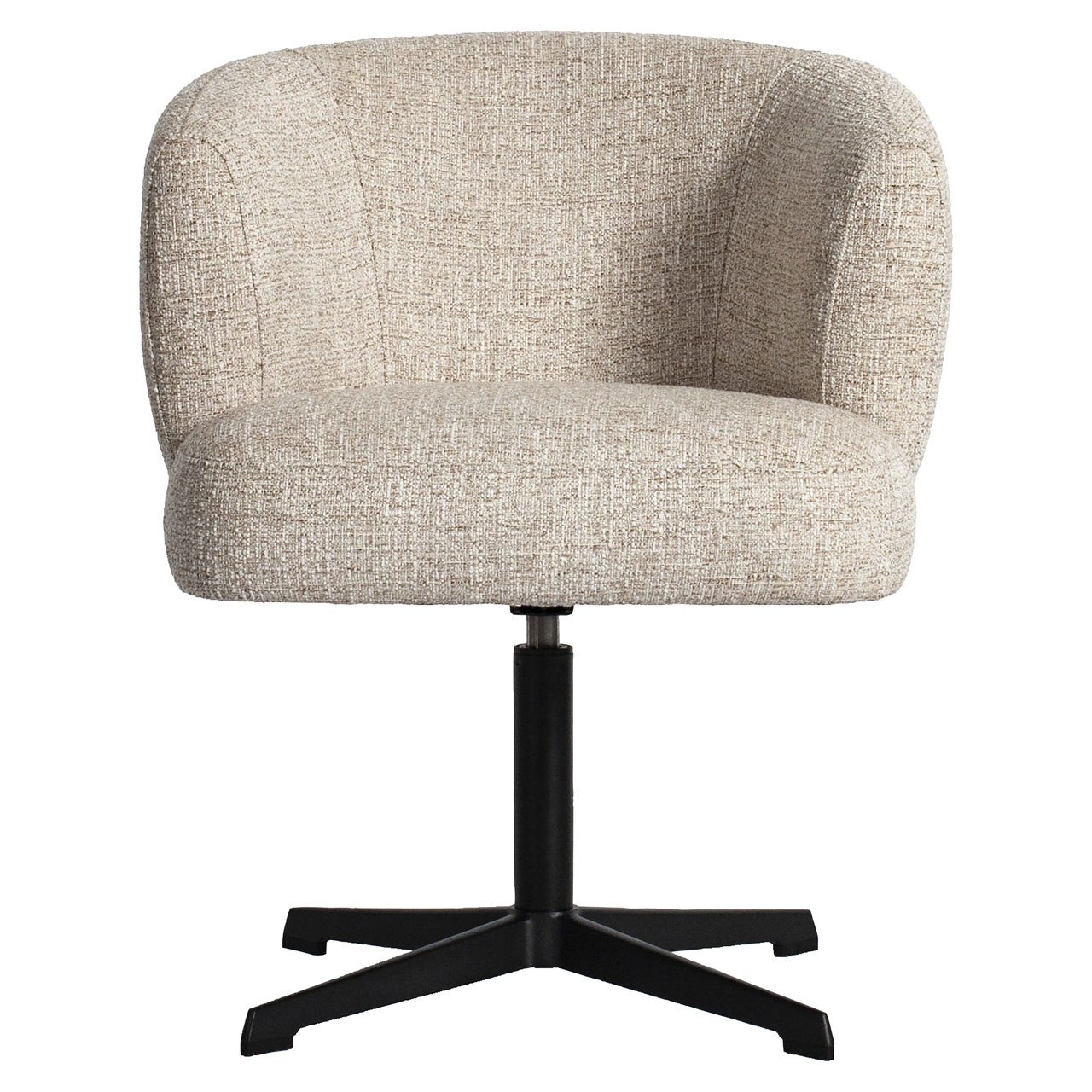 Esszimmerstuhl Dinan cream tweed fire retardant - swivel