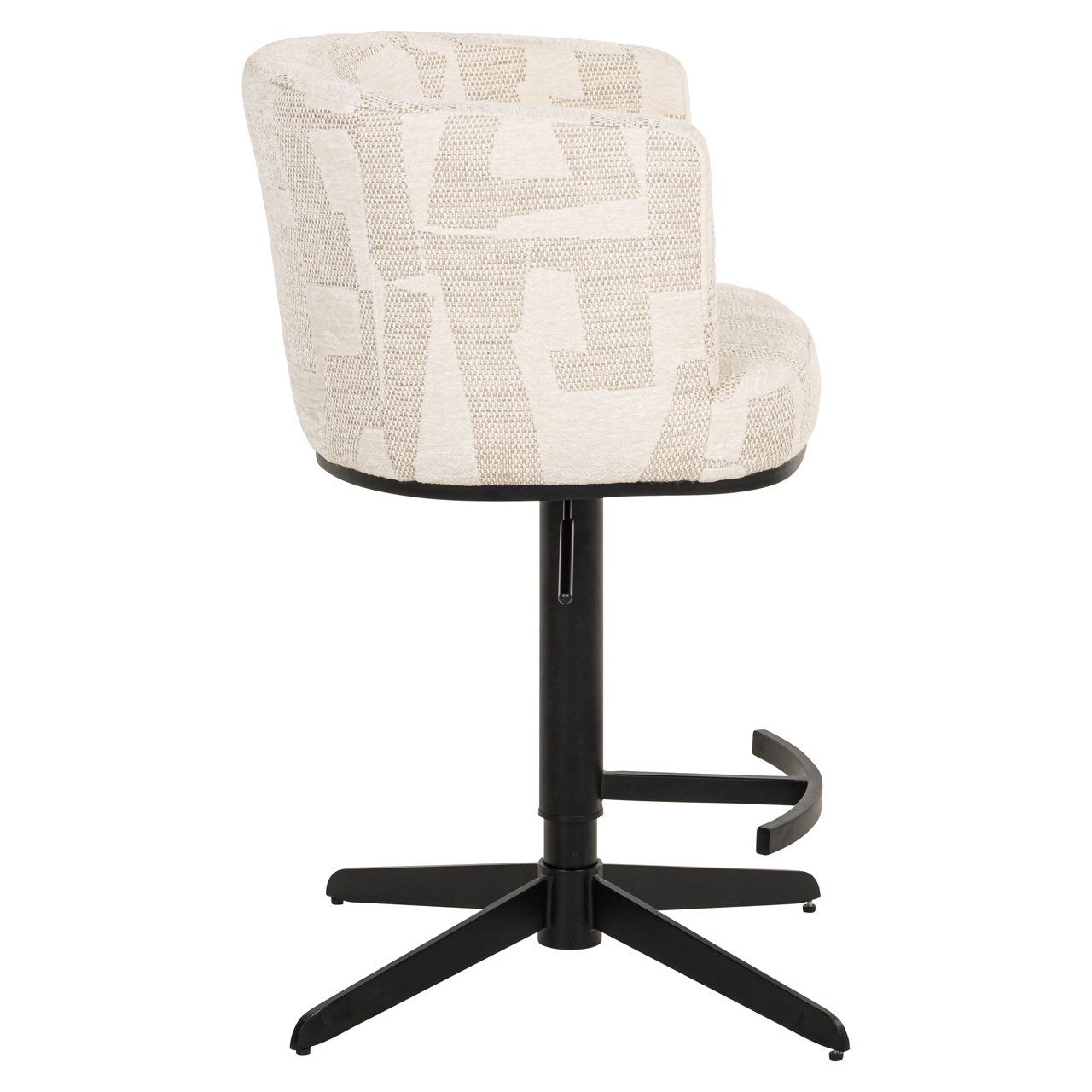 Barhocker Cheyenne beige graffic swivel Barhocker Cheyenne beige graffic swivel