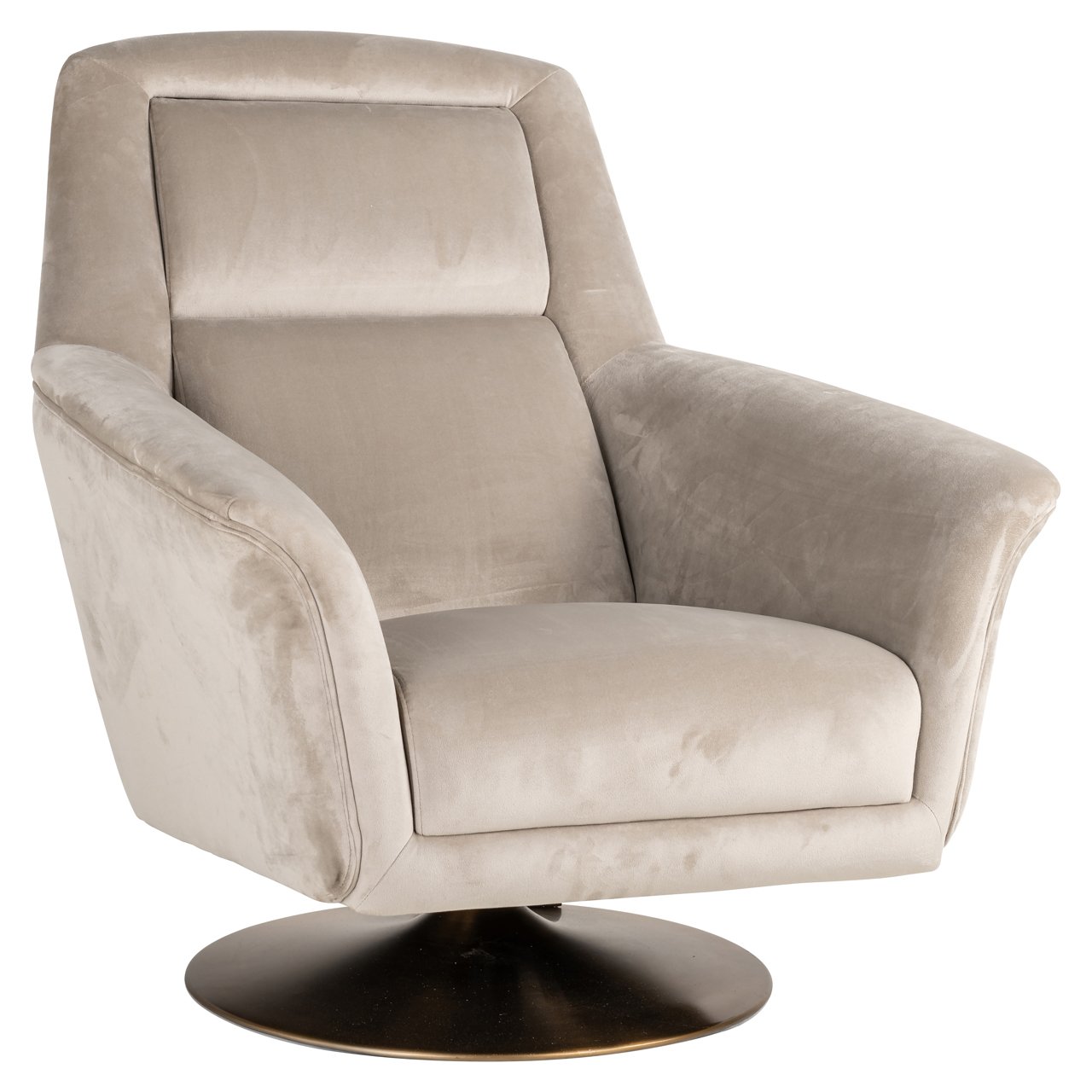 Lounge Stuhl Nora khaki velvet swivel Lounge Stuhl Nora khaki velvet swivel