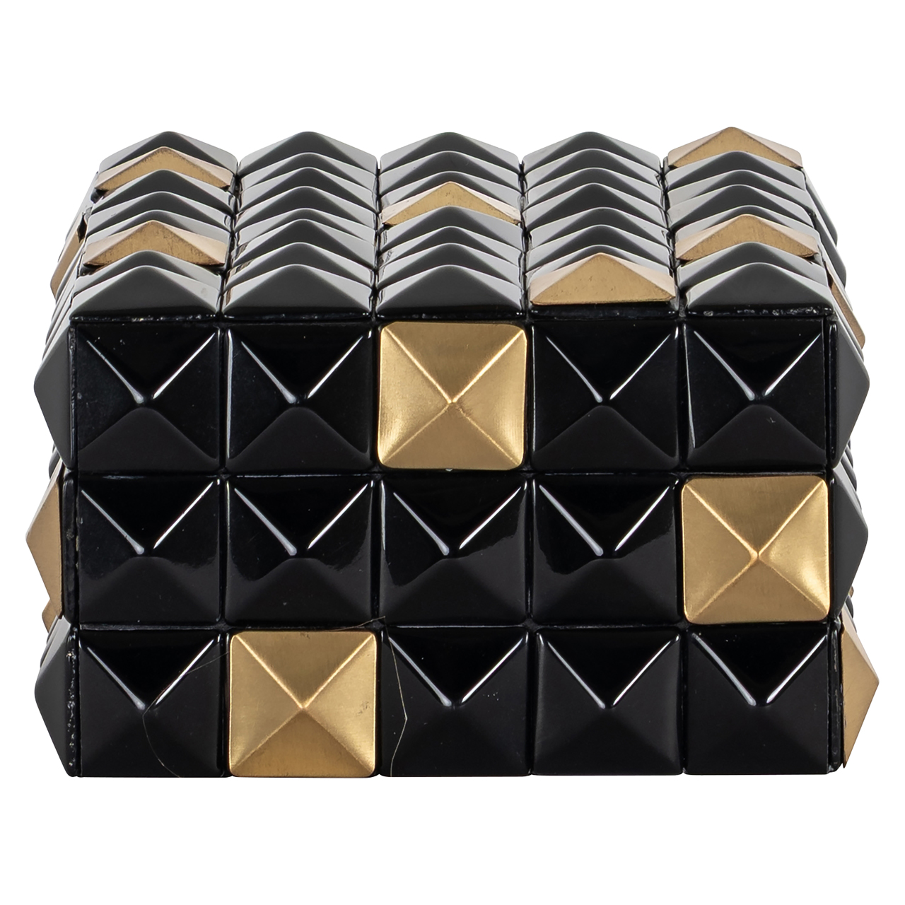 Aufbewahrungsbox Velicia black/gold