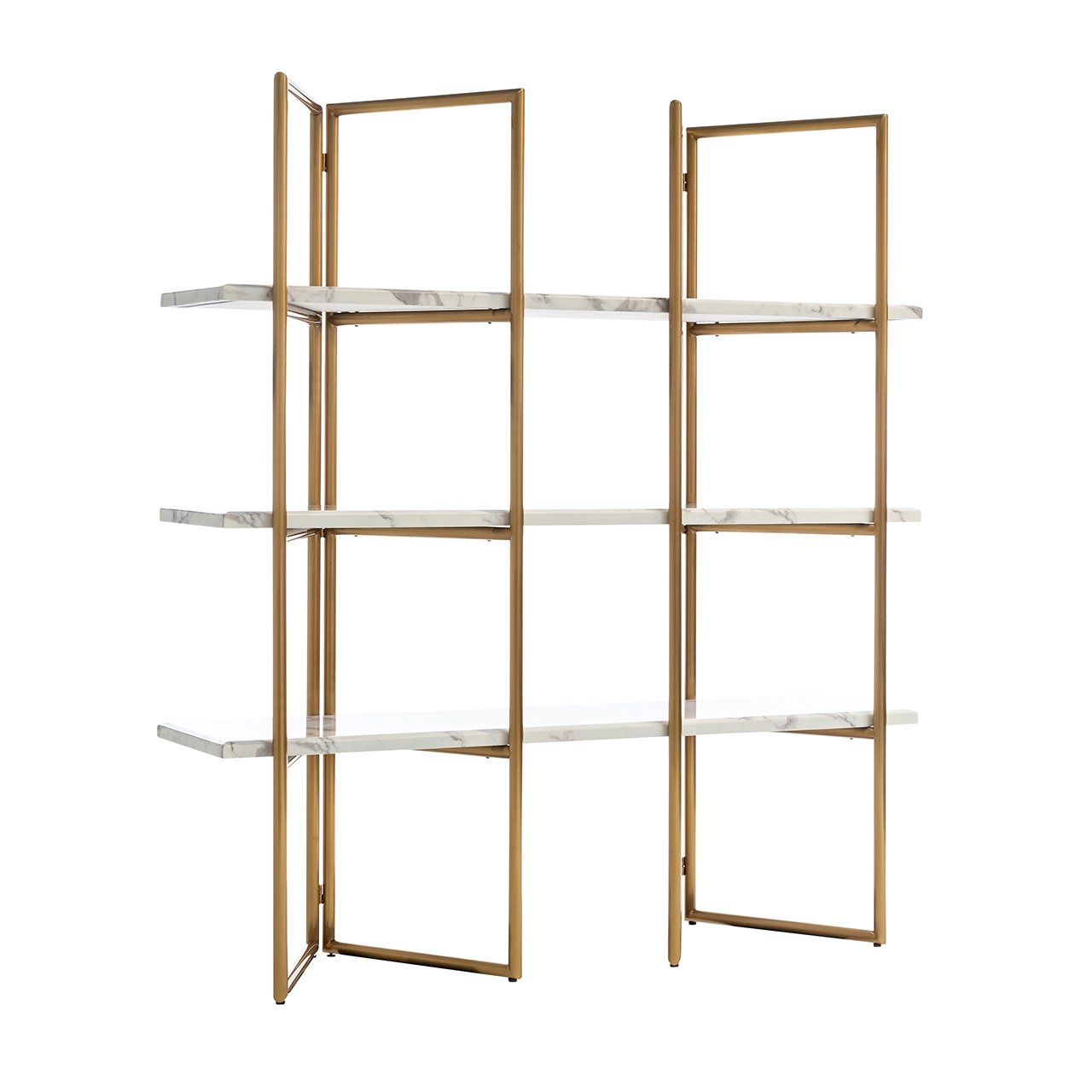 Wandschrank Lagrand gold 3 Brettern (Gold)