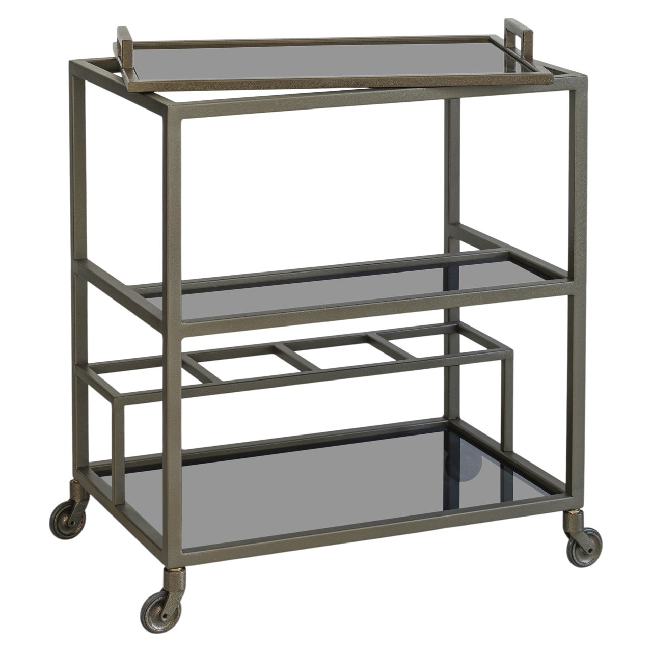 Servierwagen Ruinart brass antique