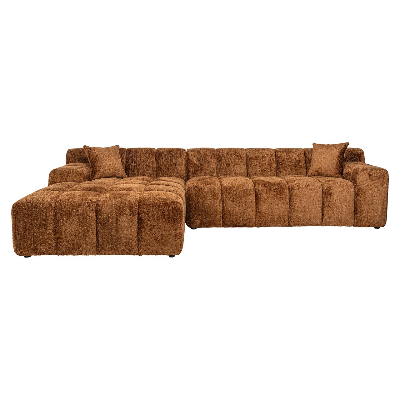 Sofa Cube 3-Sitzer + Lounge links (Be Lovely 603 Cinnamon)