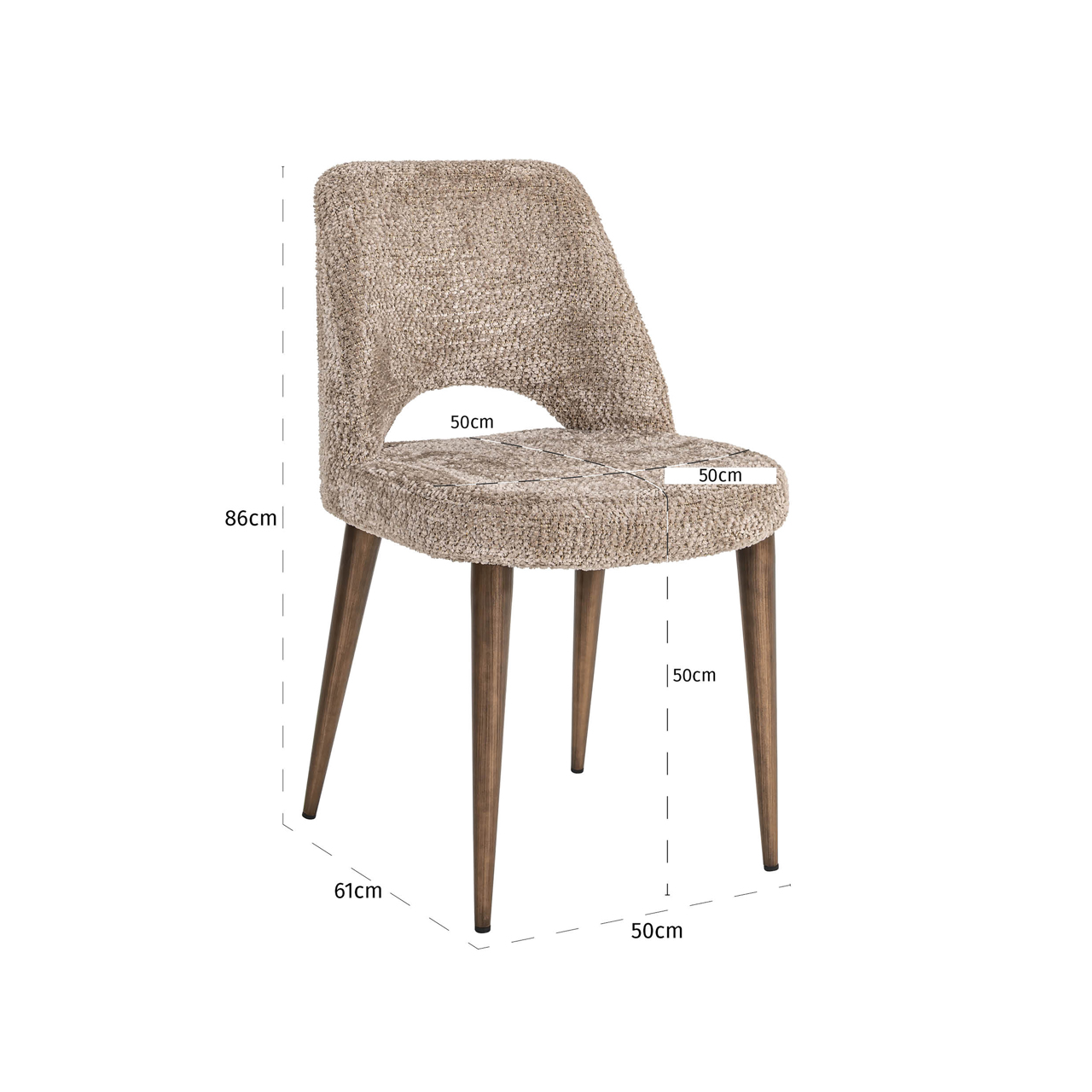 Esszimmerstuhl Delphine lovely nature fire retardant (Set of 2)