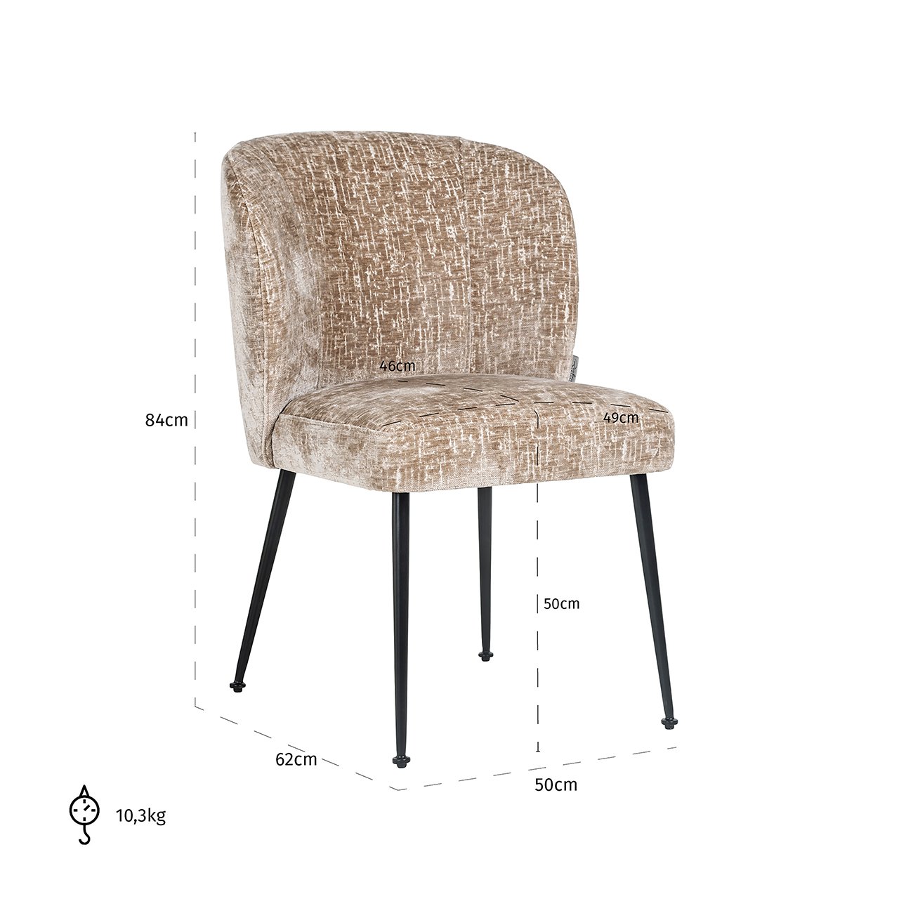 Esszimmerstuhl Fallon seven shitake Esszimmerstuhl Fallon seven shitake