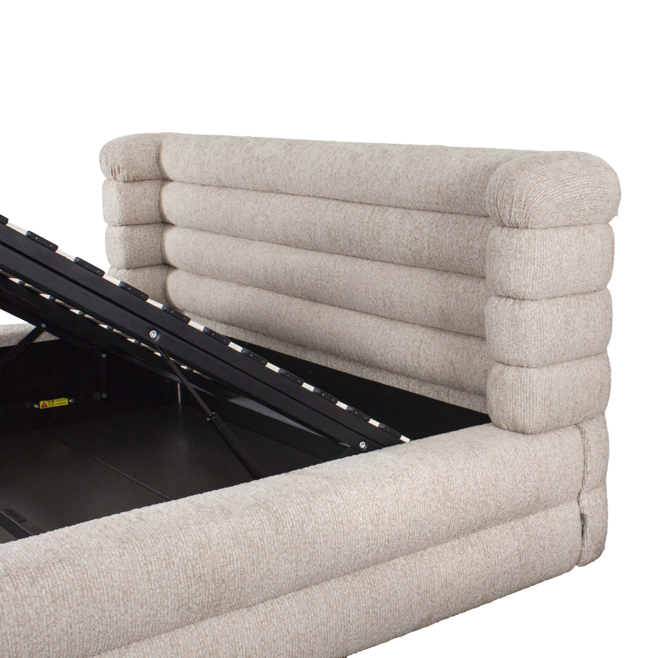 Bett Obidis natural linear 180x210 (mattress size) with storage