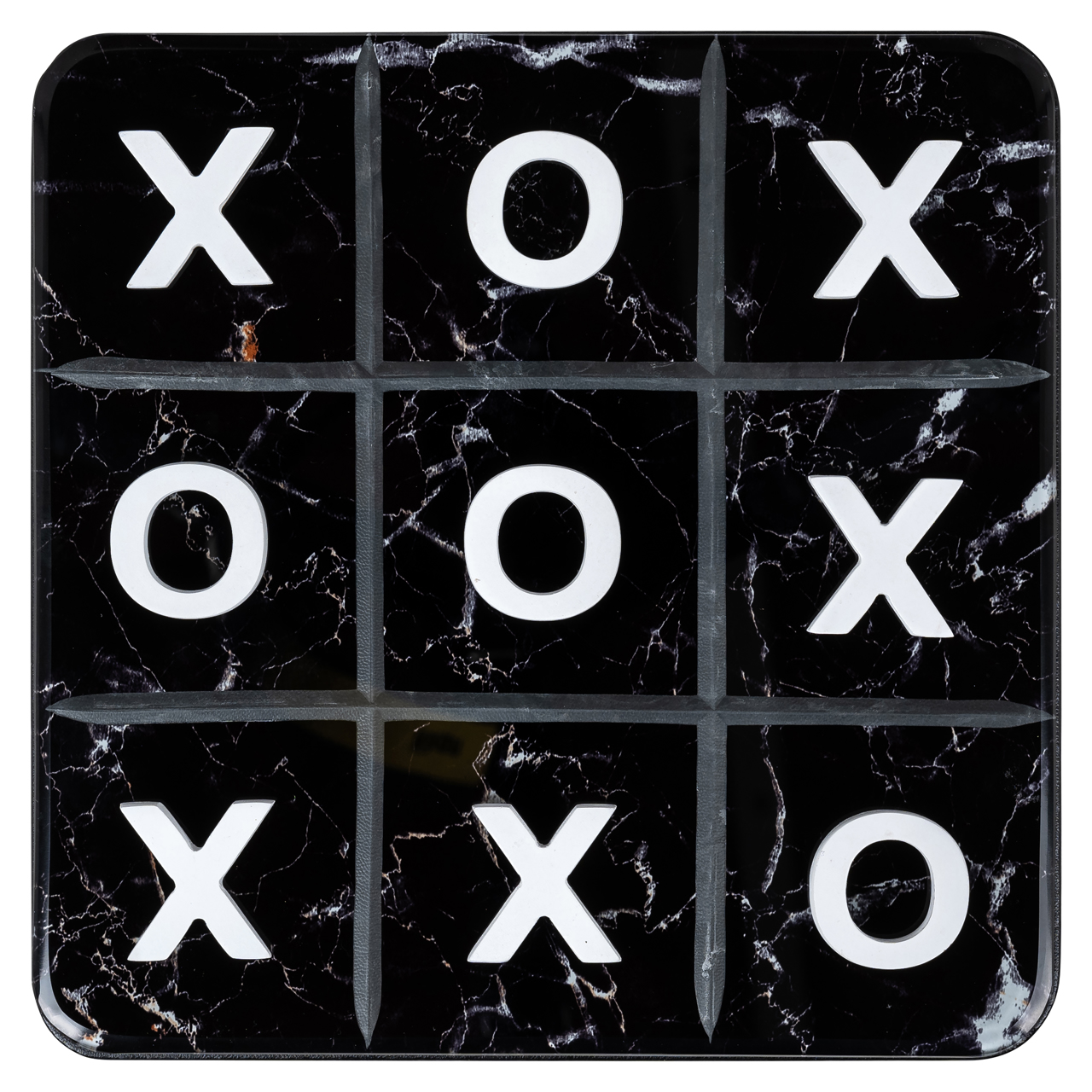 Dekoratives Spiel Trixi black/white Tic-Tac-Toe