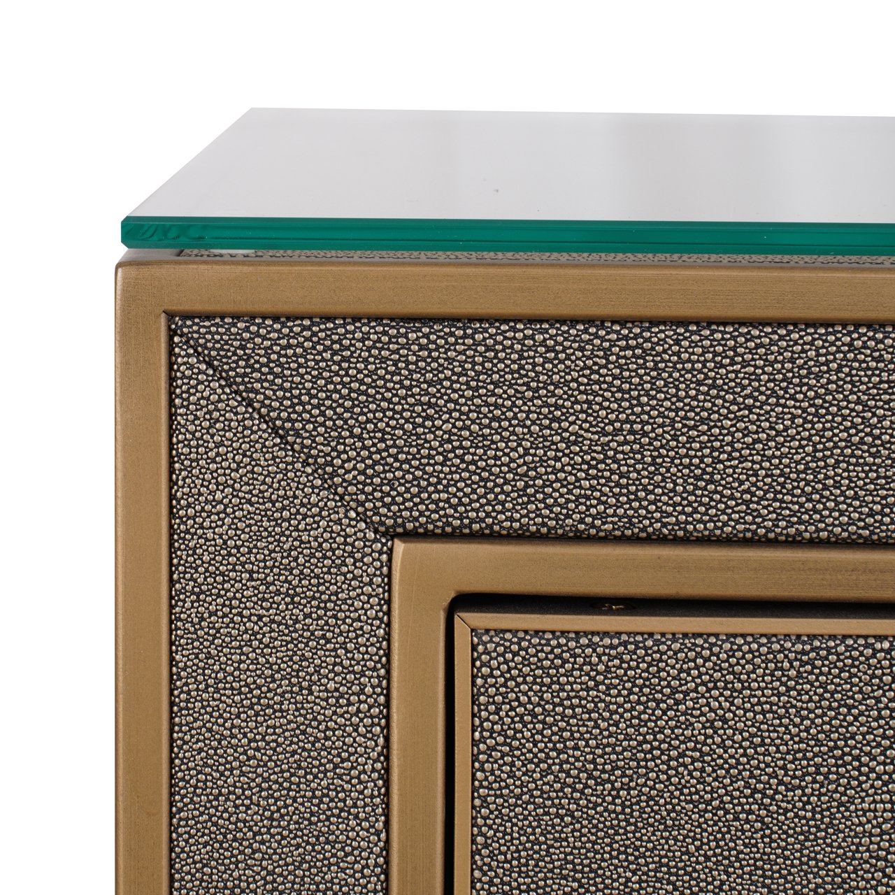 Nachttisch Bloomville brown incl. glass top