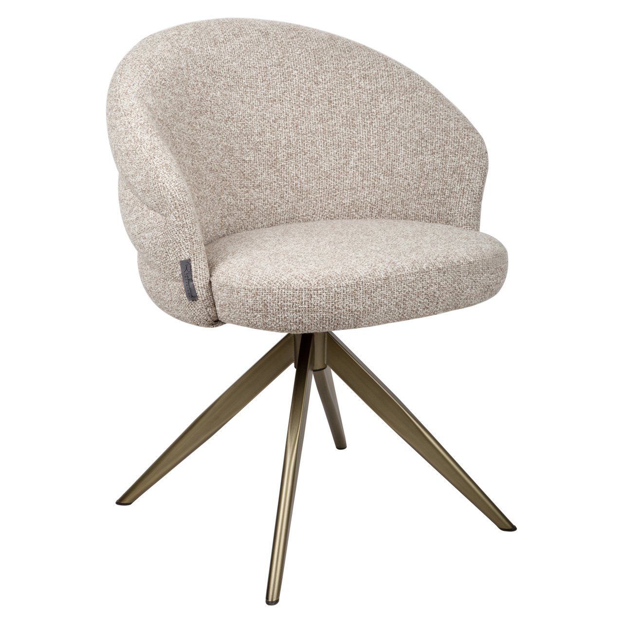 Esszimmerstuhl Zendaya cayenne brown swivel fire retardant