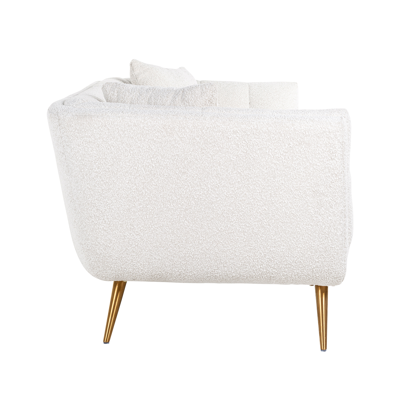 Richmond Couch Huxley Weißer Bouclé / Brushed gold (Copenhagen 900 Bouclé Weiß) Richmond Couch Huxley Weißer Bouclé / Brushed gold (Copenhagen 900 Bouclé Weiß)