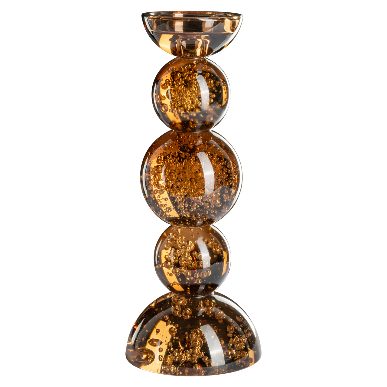 Kerzenhalter Jolita brown small