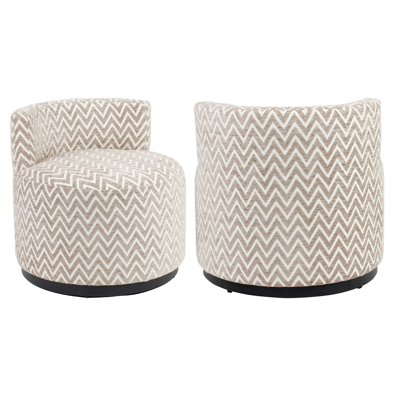 Lounge Stuhl Franny sand chevron