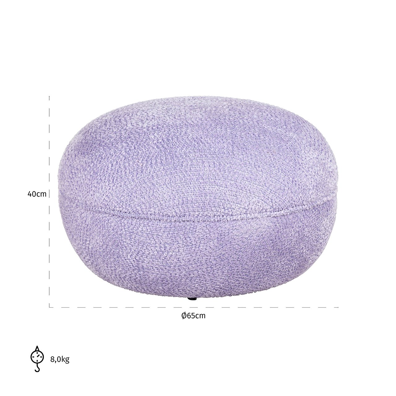 Hocker & Fußbank Jace lovely lavender