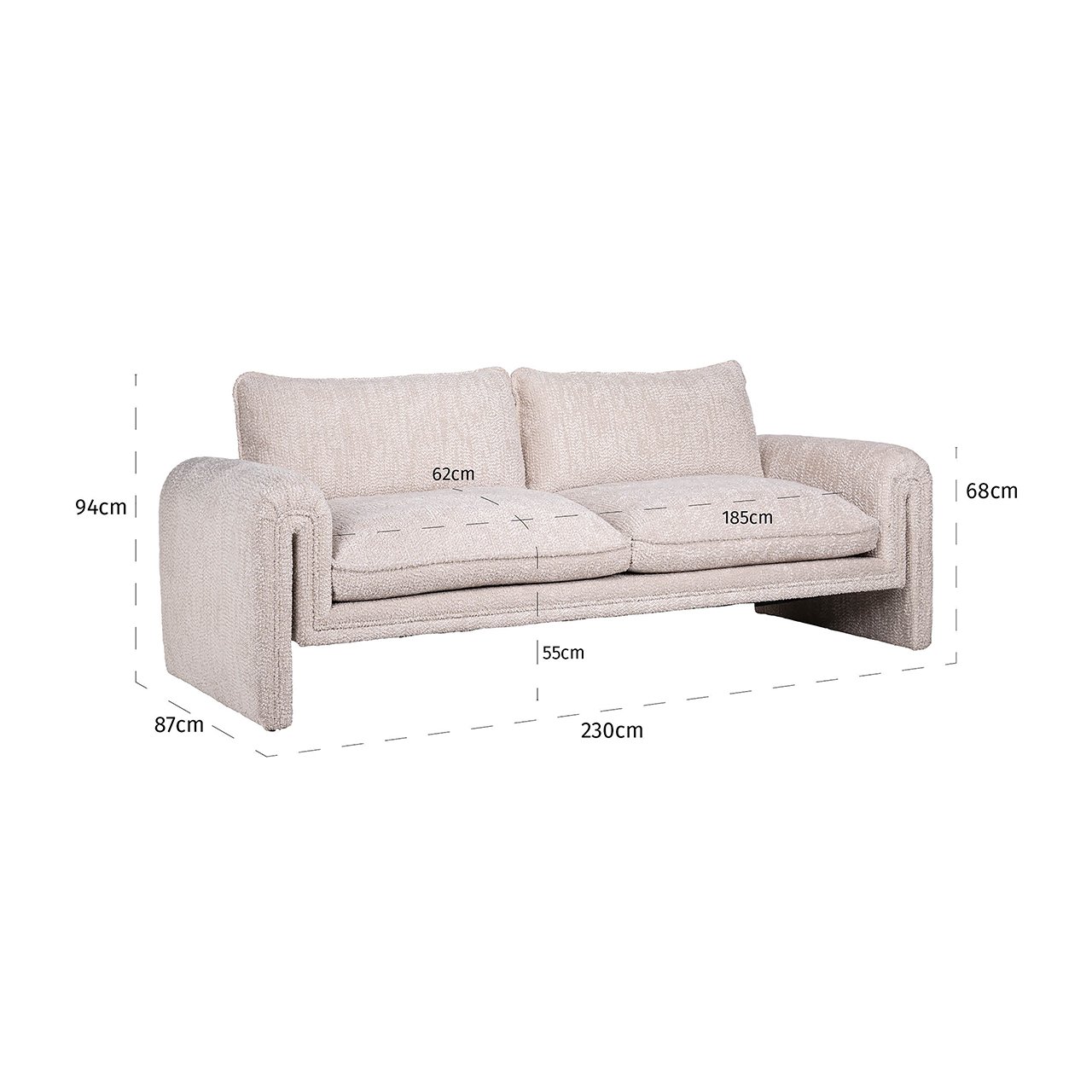 Sofa Sandro lovely cream (Be Lovely 11 Cream)