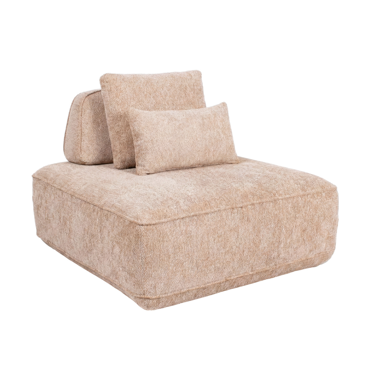 Sofa Tudor natural boldweave 1-seater movable backrest