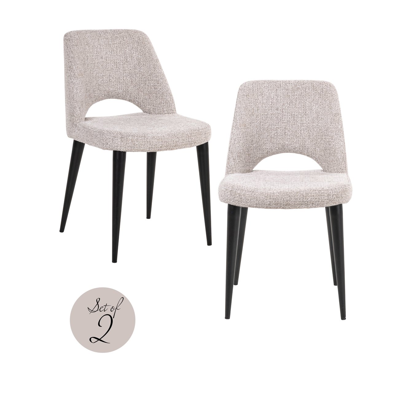 Esszimmerstuhl Tabitha natural fancy fire retardant (Set of 2)