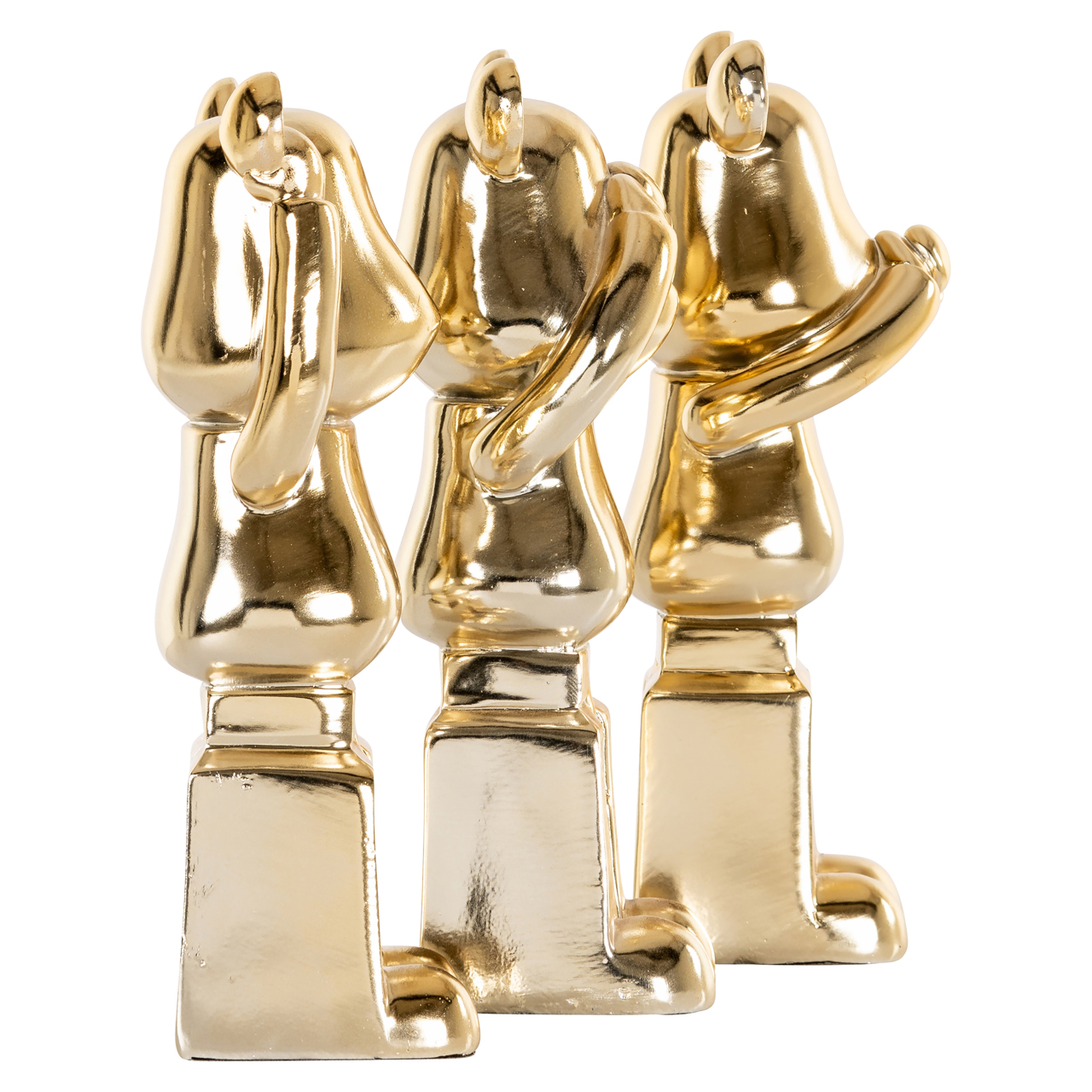 Dekoratives Objekt Berna gold (Set of 3)