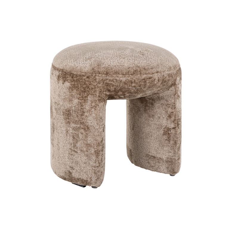 Hocker Fargo taupe chenille (Bergen 104 taupe chenille)