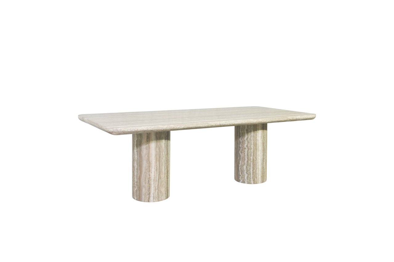 Esstisch Nebula grey 225 faux travertine 